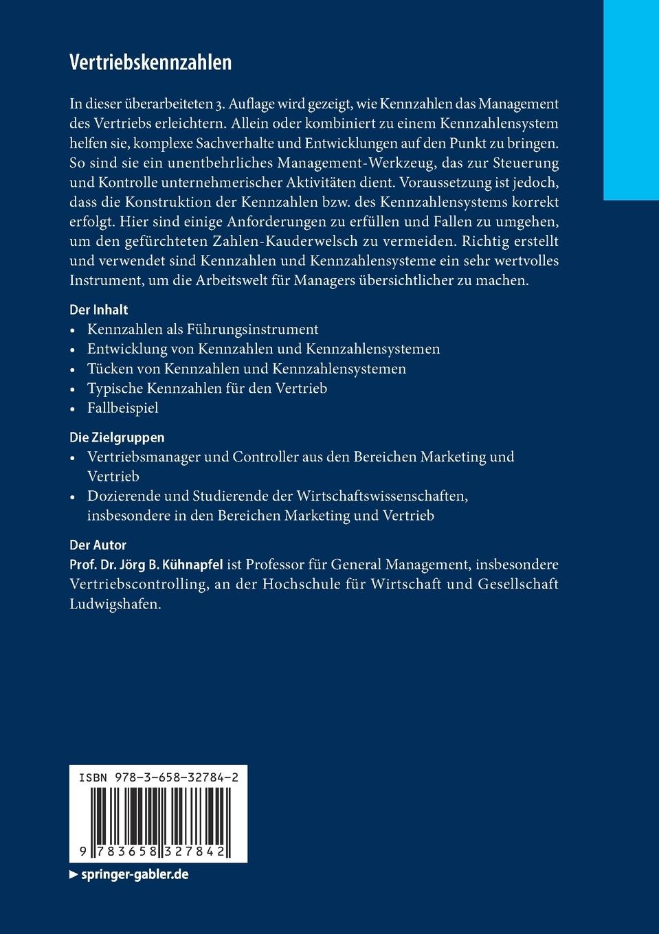 Rückseitencover Vertriebskennzahlen