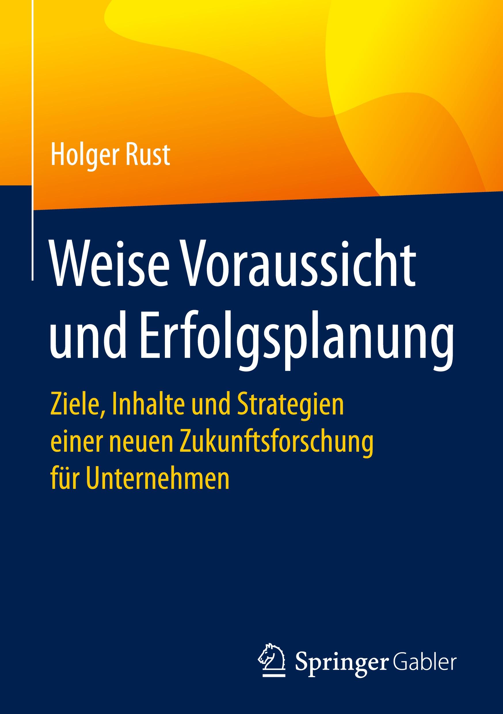 Vorderes Coverbild Weise Voraussicht und Erfolgsplanung