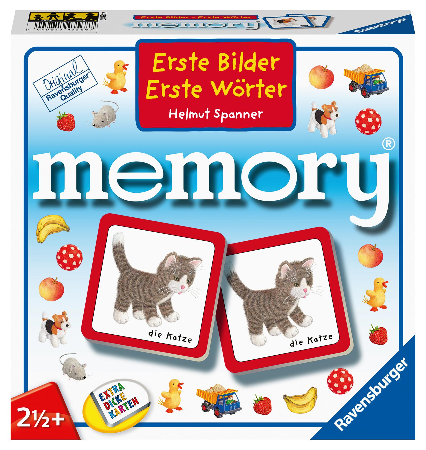 Vorderes Coverbild Ravensburger Kinderspiele, 88688 Erste Bilder - Erste Wörter memory®, mit Motiven aus dem Kinderbuch Bestseller von Helmut Spannner, Spielzeug ab 2 Jahren