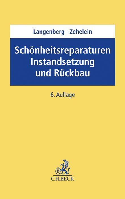 Vorderes Coverbild Schönheitsreparaturen, Instandsetzung und Rückbau