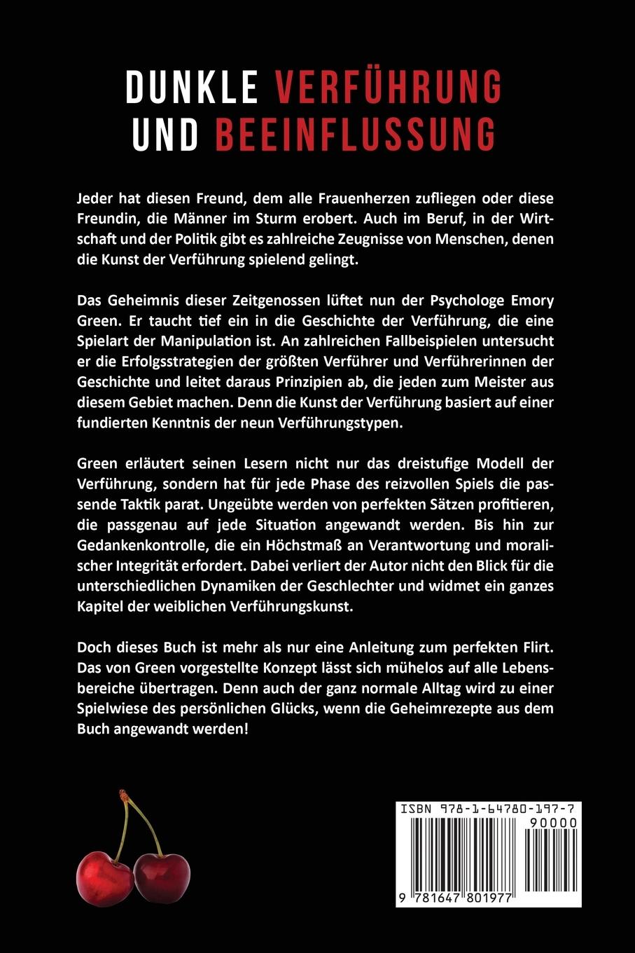 Rückseitencover Dunkle Verführung und Beeinflussung