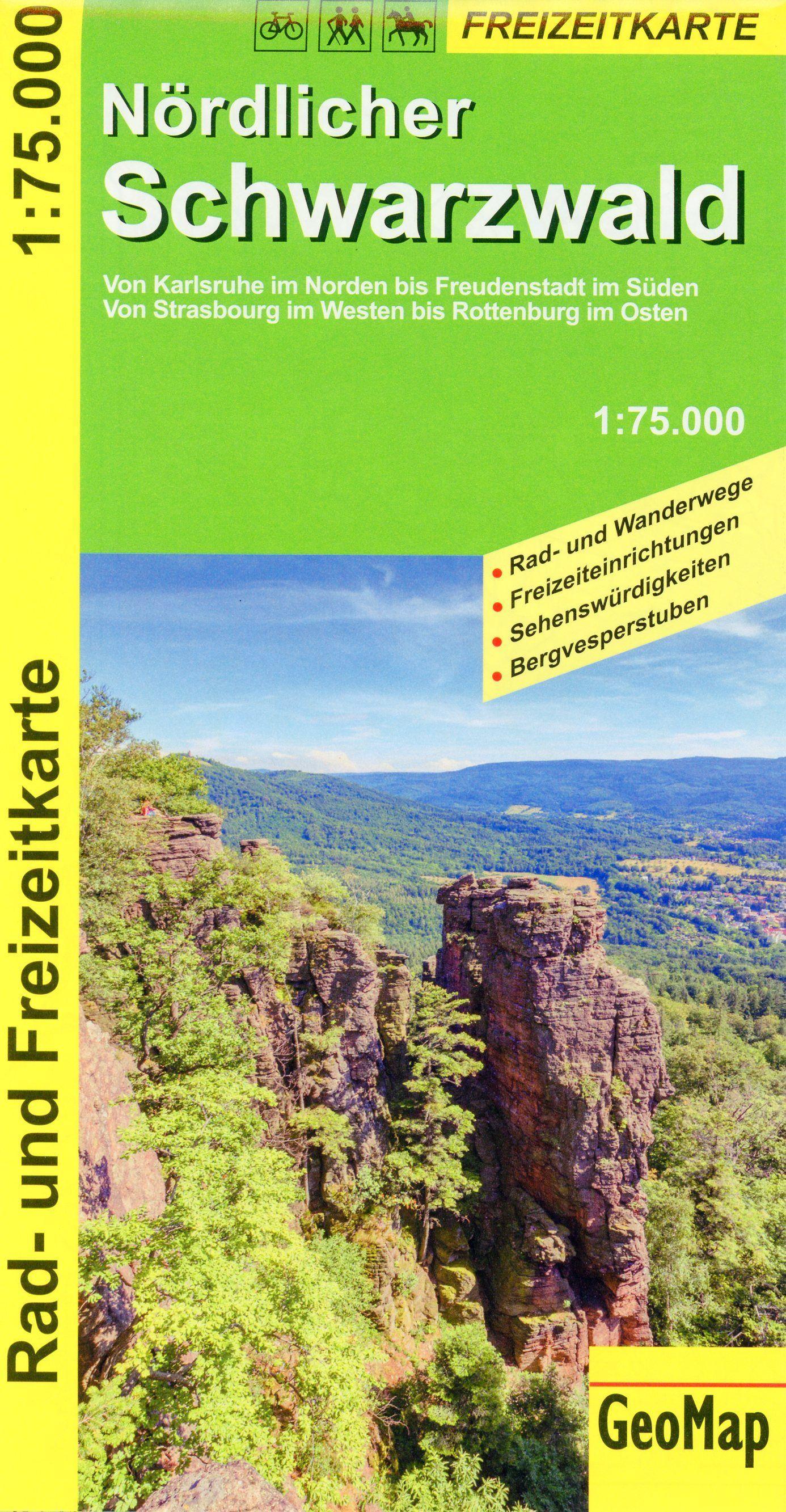 Vorderes Coverbild Nördlicher Schwarzwald 1:75 000 Wanderkarte