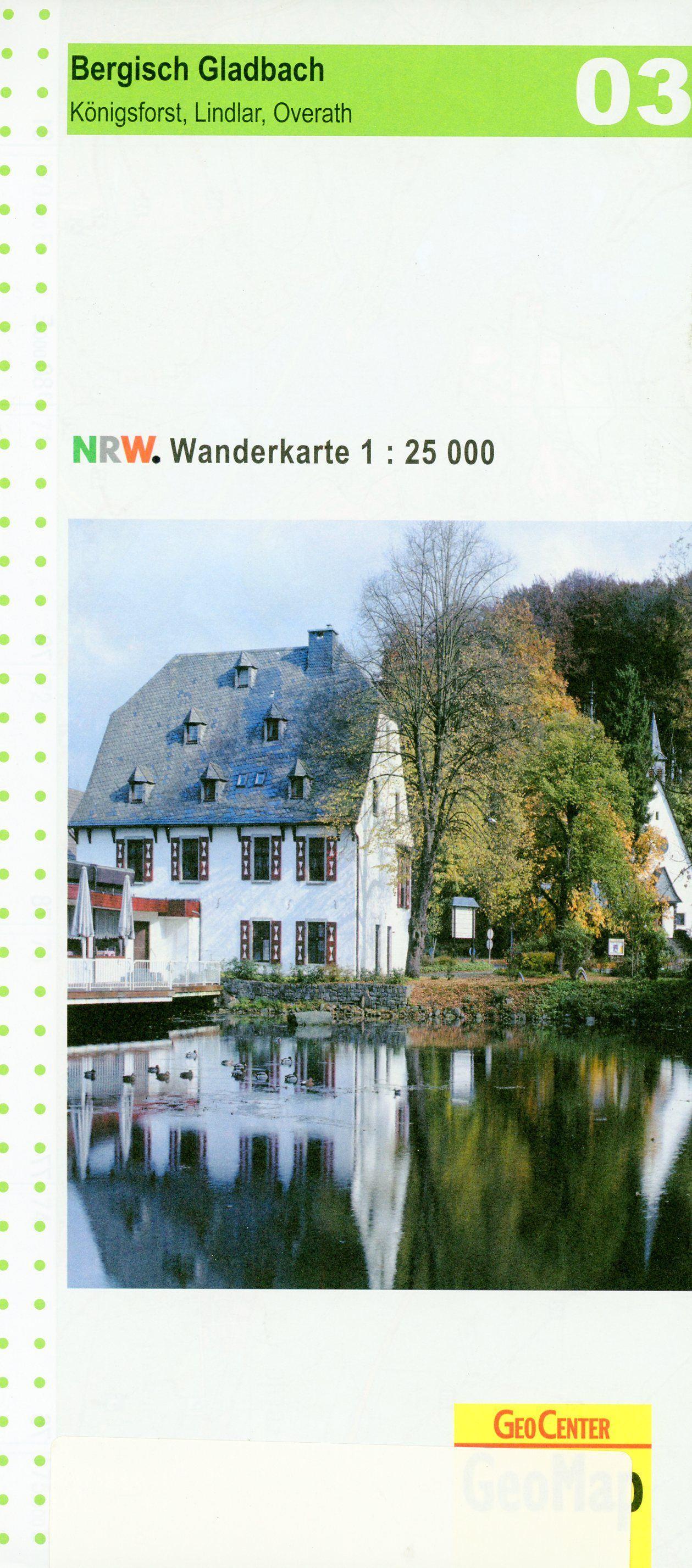 Vorderes Coverbild NRW Wanderkarte 03 Bergisch-Gladbach, Königsforst, Lindlar, Overath 1  : 25 000