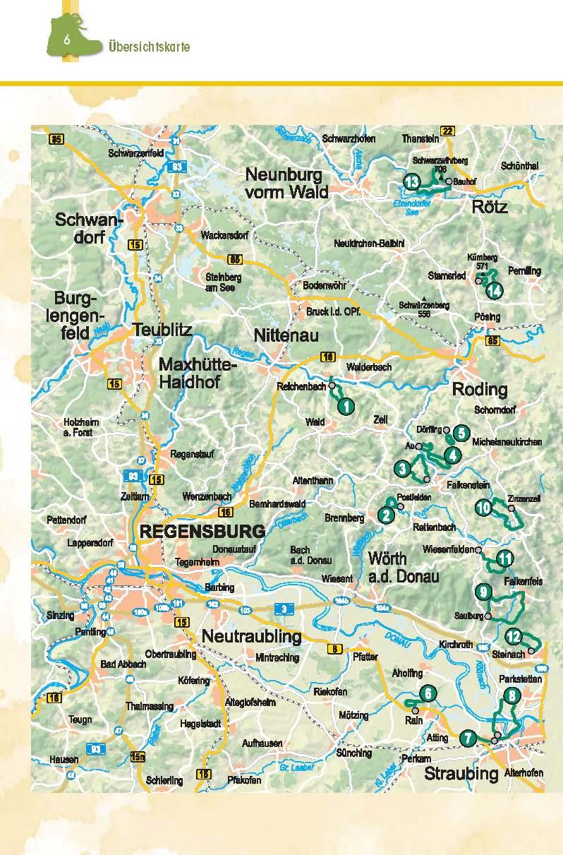 Beispielinhalt (Bild) Wanderführer Straubing . Roding . Cham