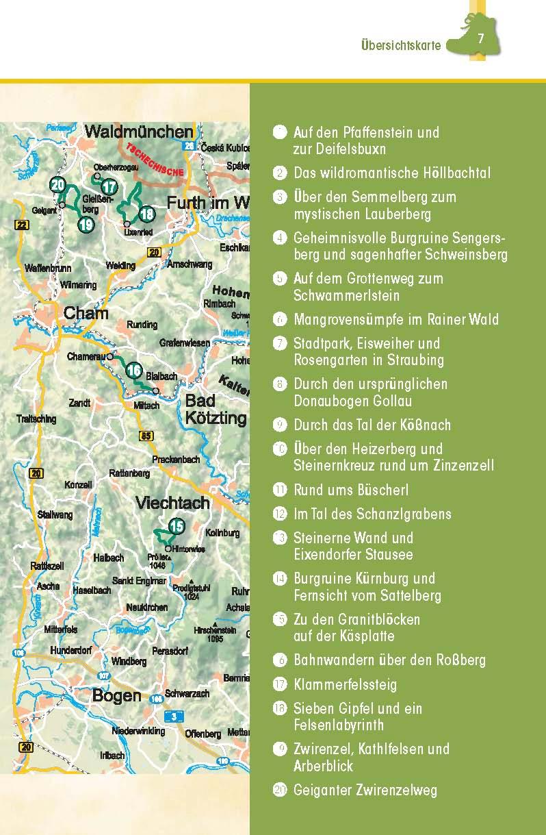 Beispielinhalt (Bild) Wanderführer Straubing . Roding . Cham