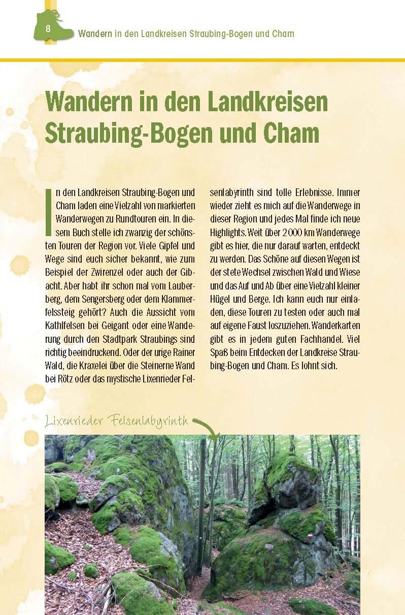 Beispielinhalt (Bild) Wanderführer Straubing . Roding . Cham