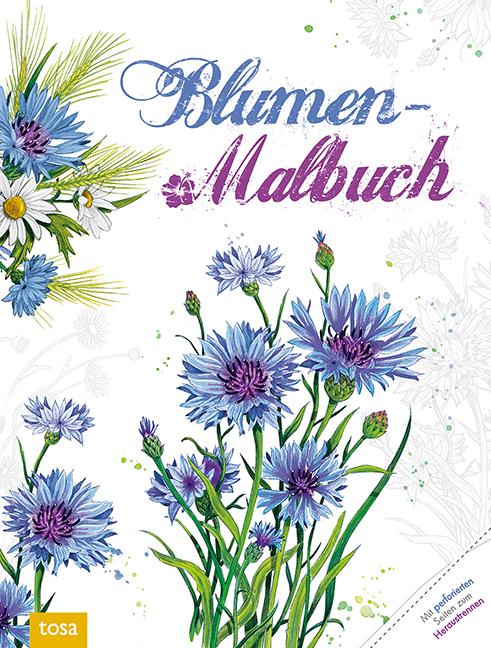Vorderes Coverbild Blumen-Malbuch