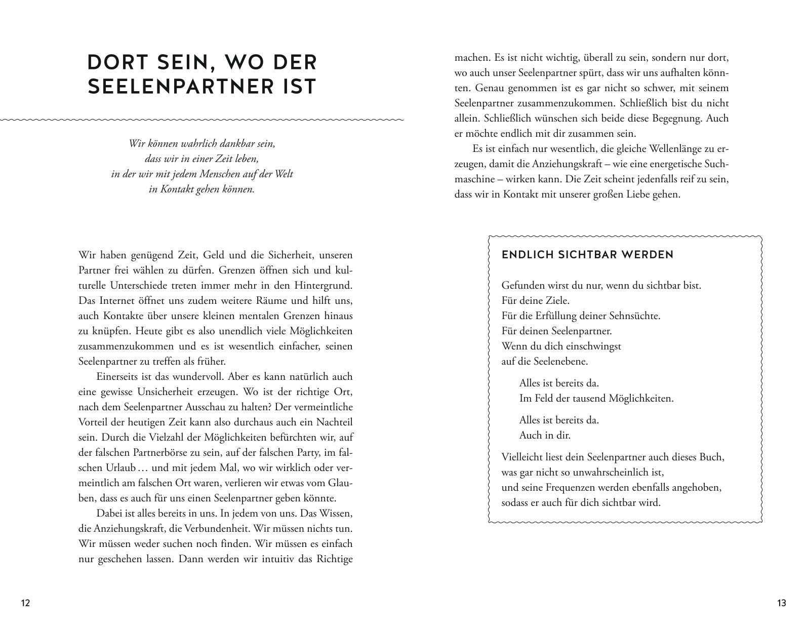 Beispielinhalt (Bild) Finde deinen Seelenpartner