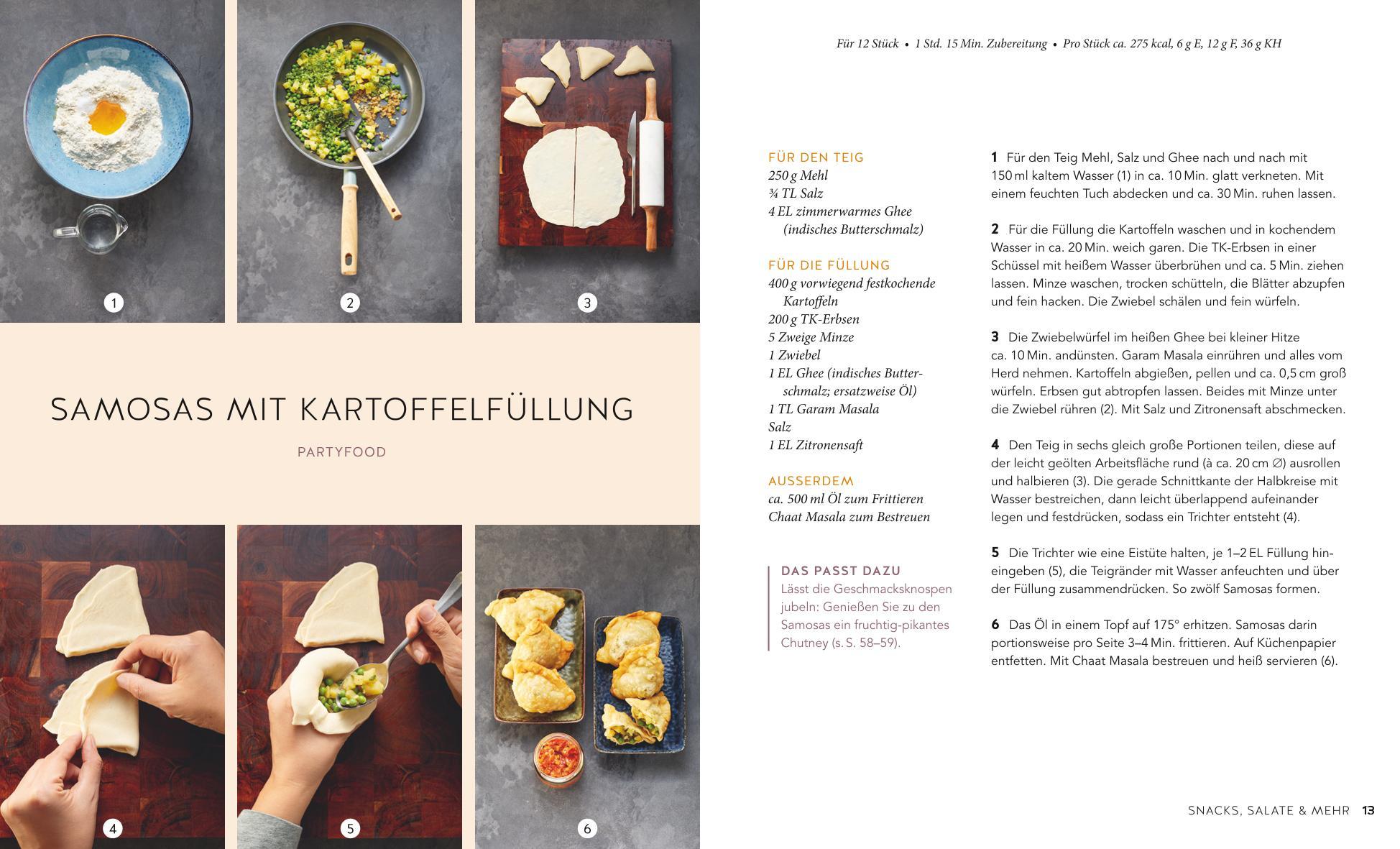 Beispielinhalt (Bild) Indisch vegetarisch
