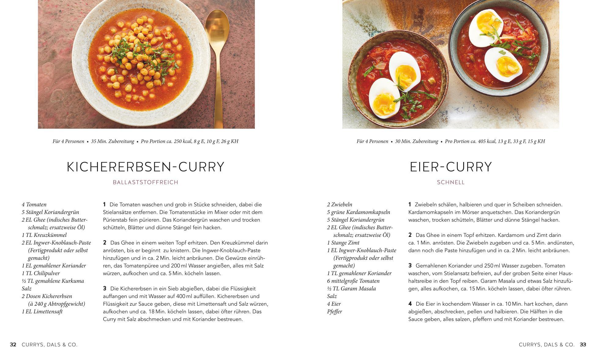 Beispielinhalt (Bild) Indisch vegetarisch