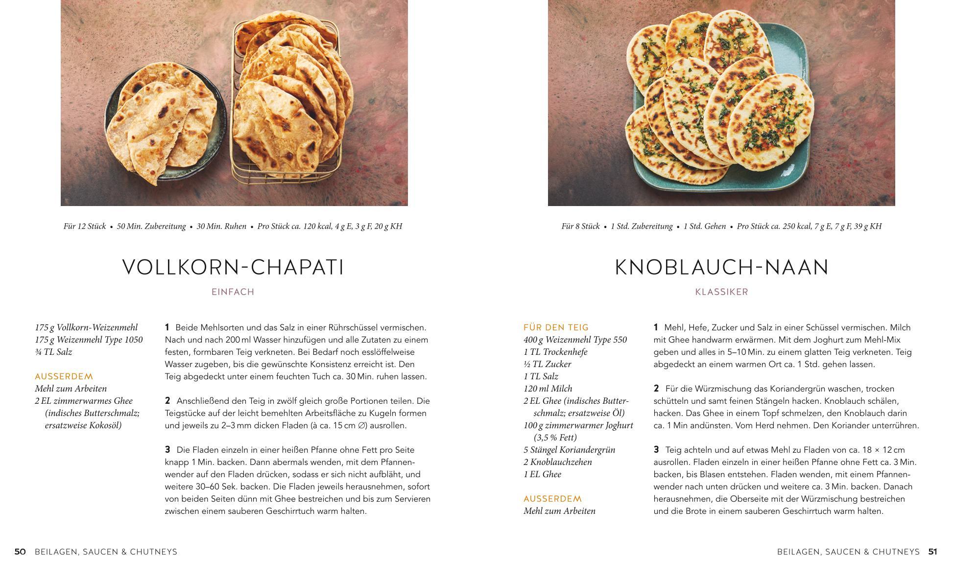 Beispielinhalt (Bild) Indisch vegetarisch