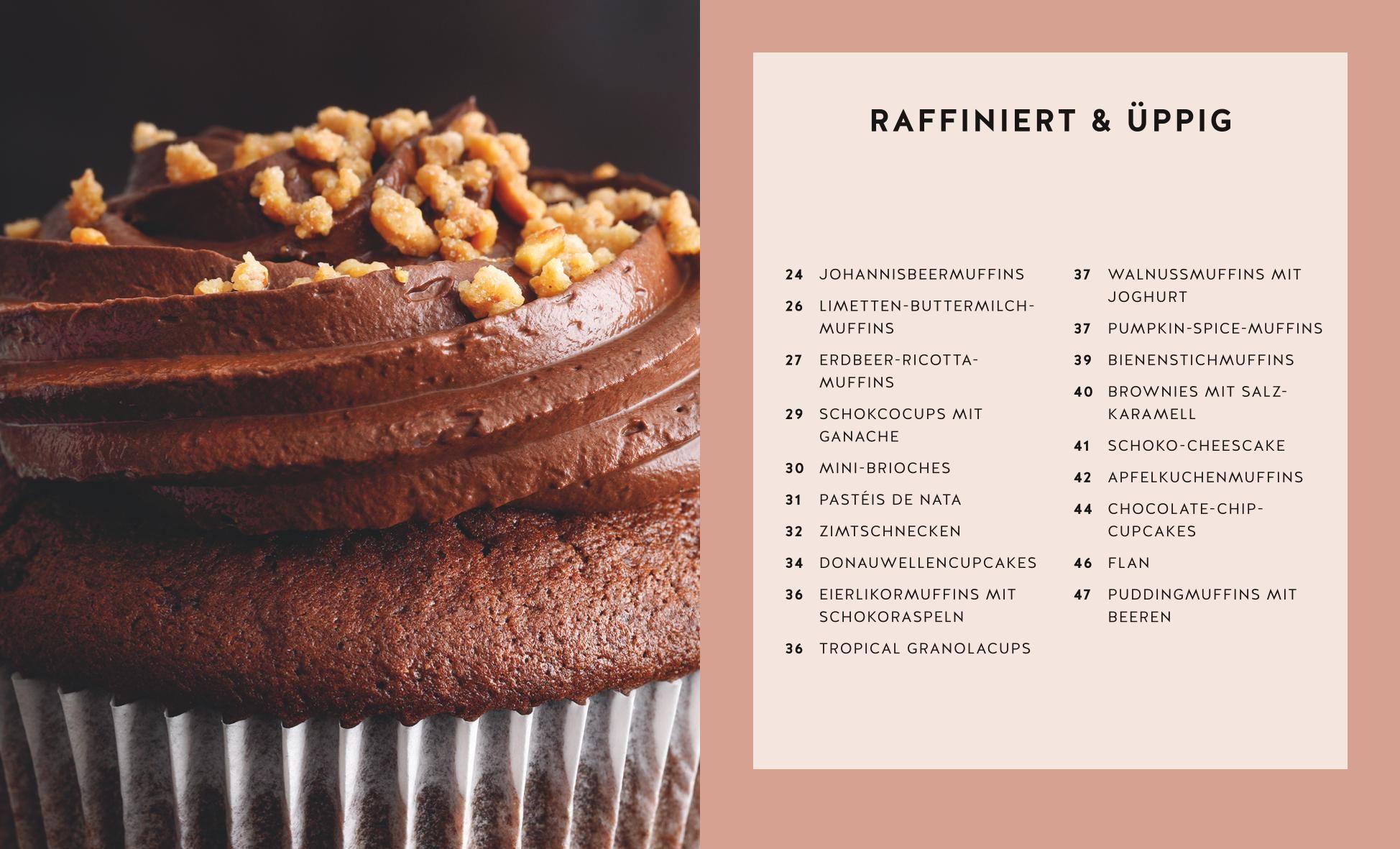 Beispielinhalt (Bild) 1 Muffinform - 50 Rezepte