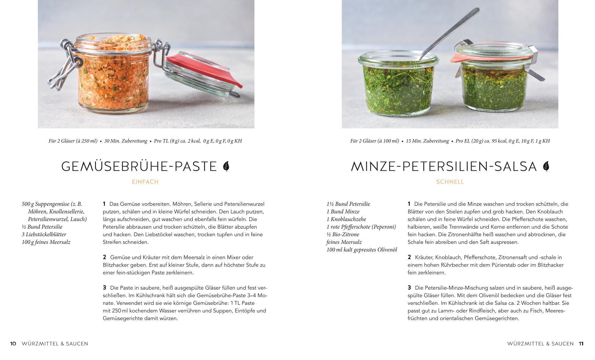 Beispielinhalt (Bild) Kochen für den Vorrat