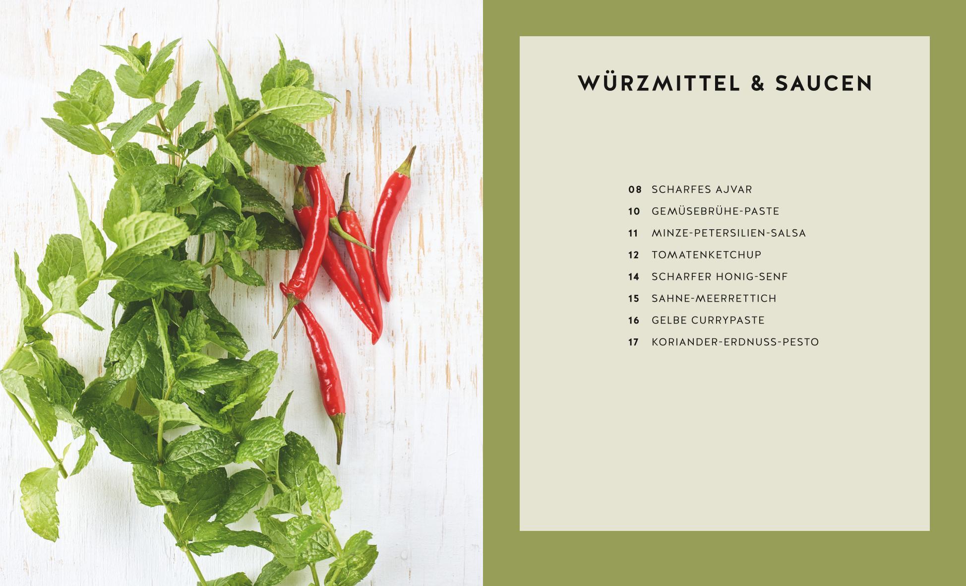 Beispielinhalt (Bild) Kochen für den Vorrat