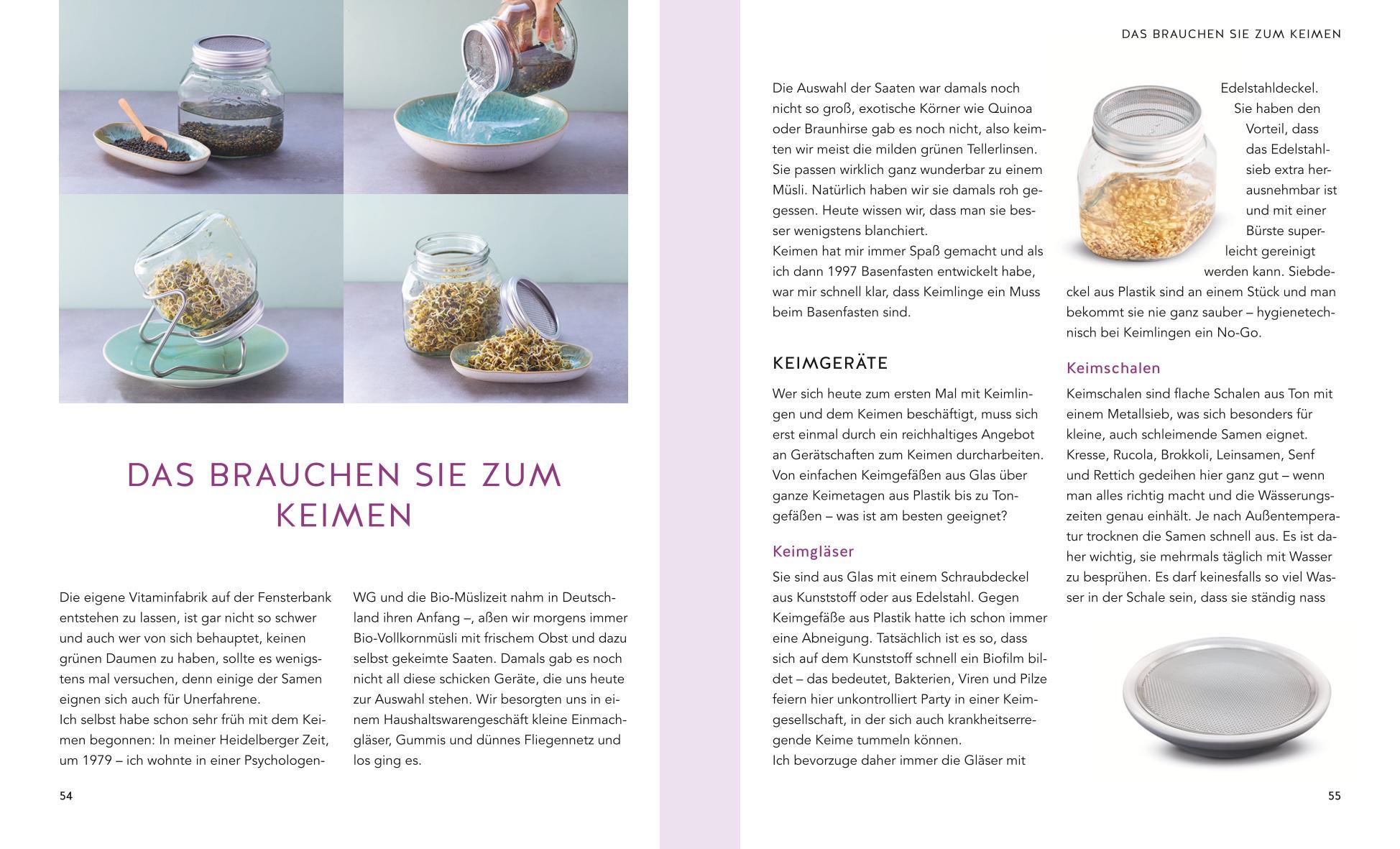 Beispielinhalt (Bild) Basenfasten mit Keimlingen