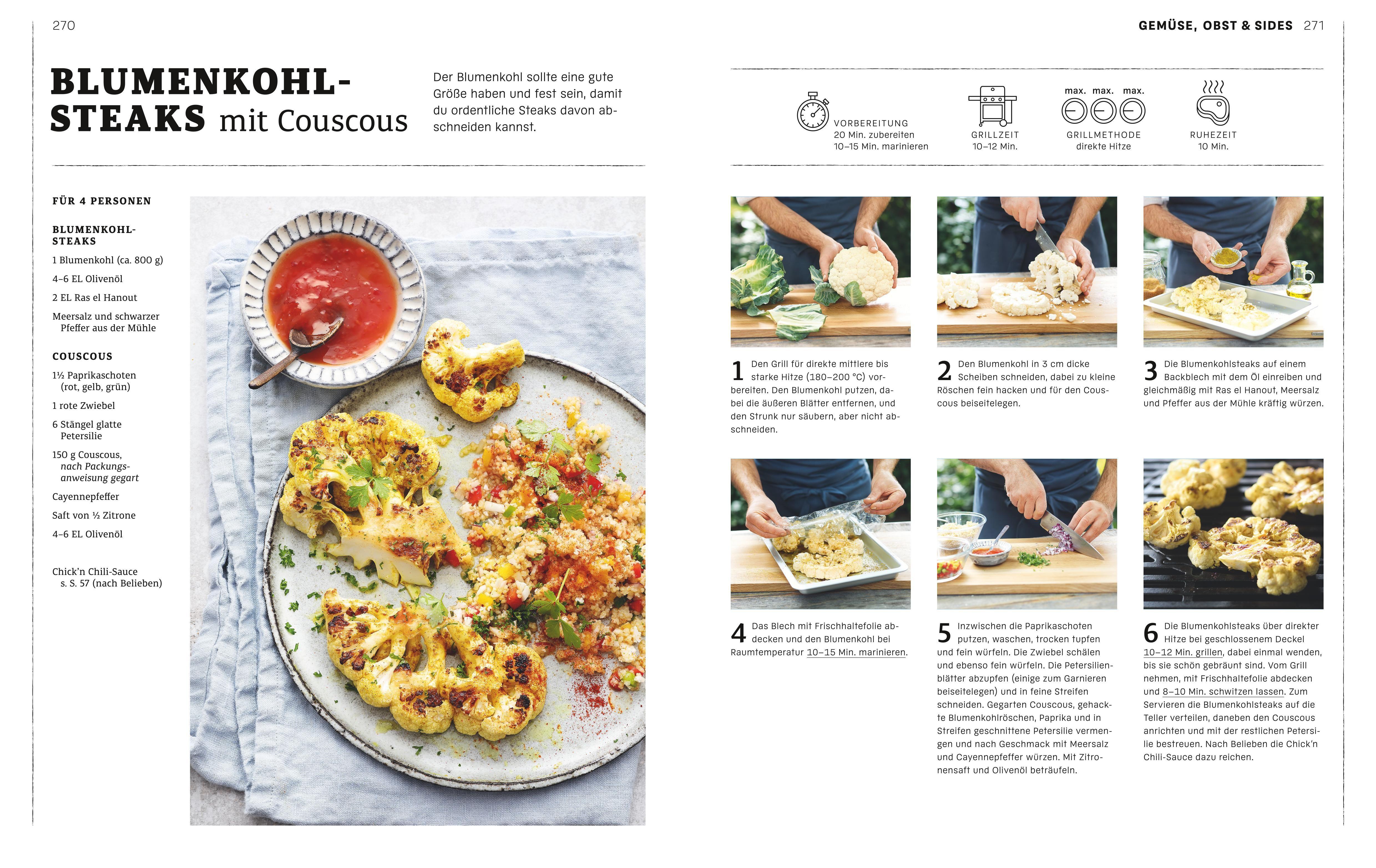 Beispielinhalt (Bild) Weber's Gasgrillbibel