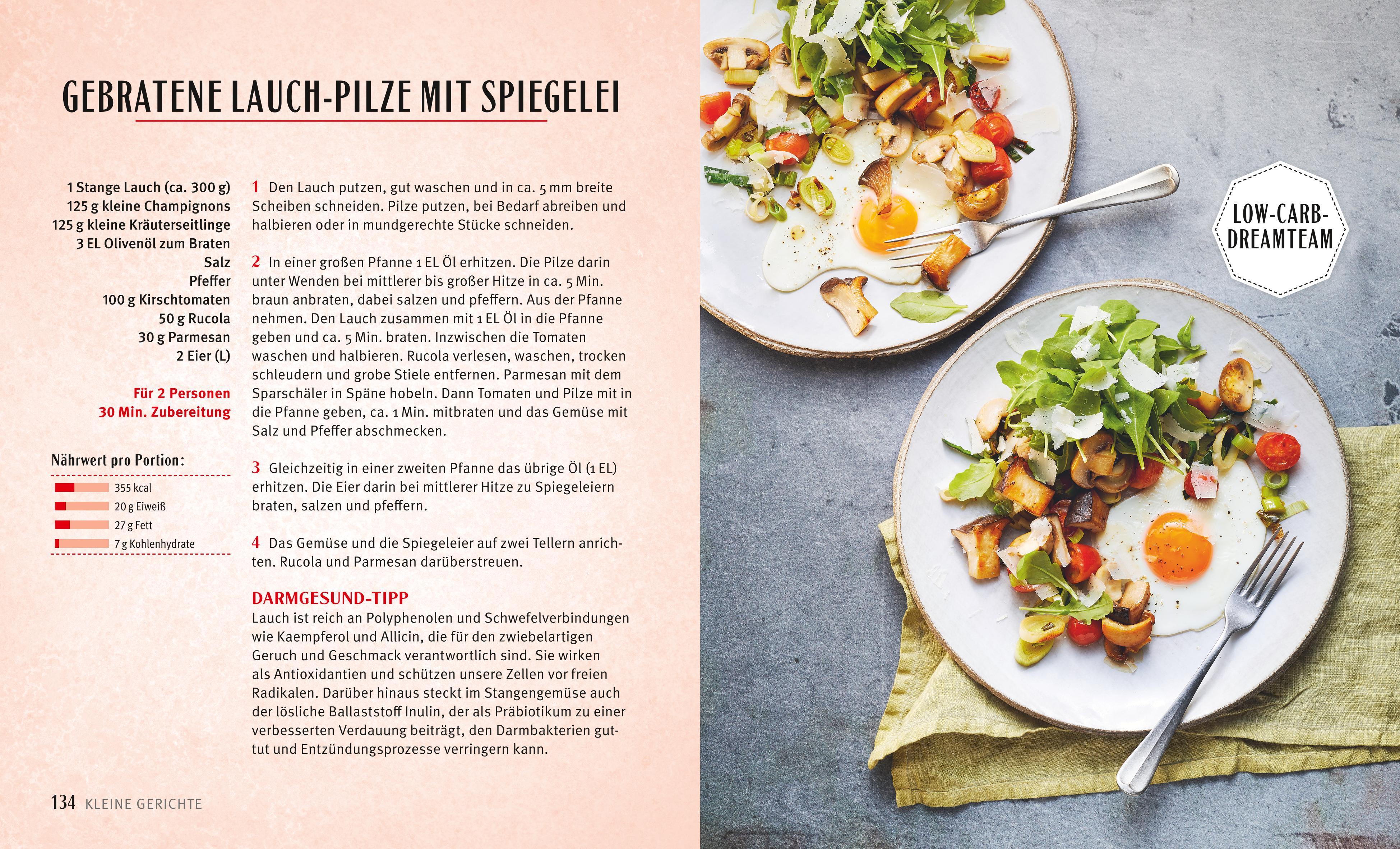 Beispielinhalt (Bild) Schnelle Rezepte für einen gesunden Darm