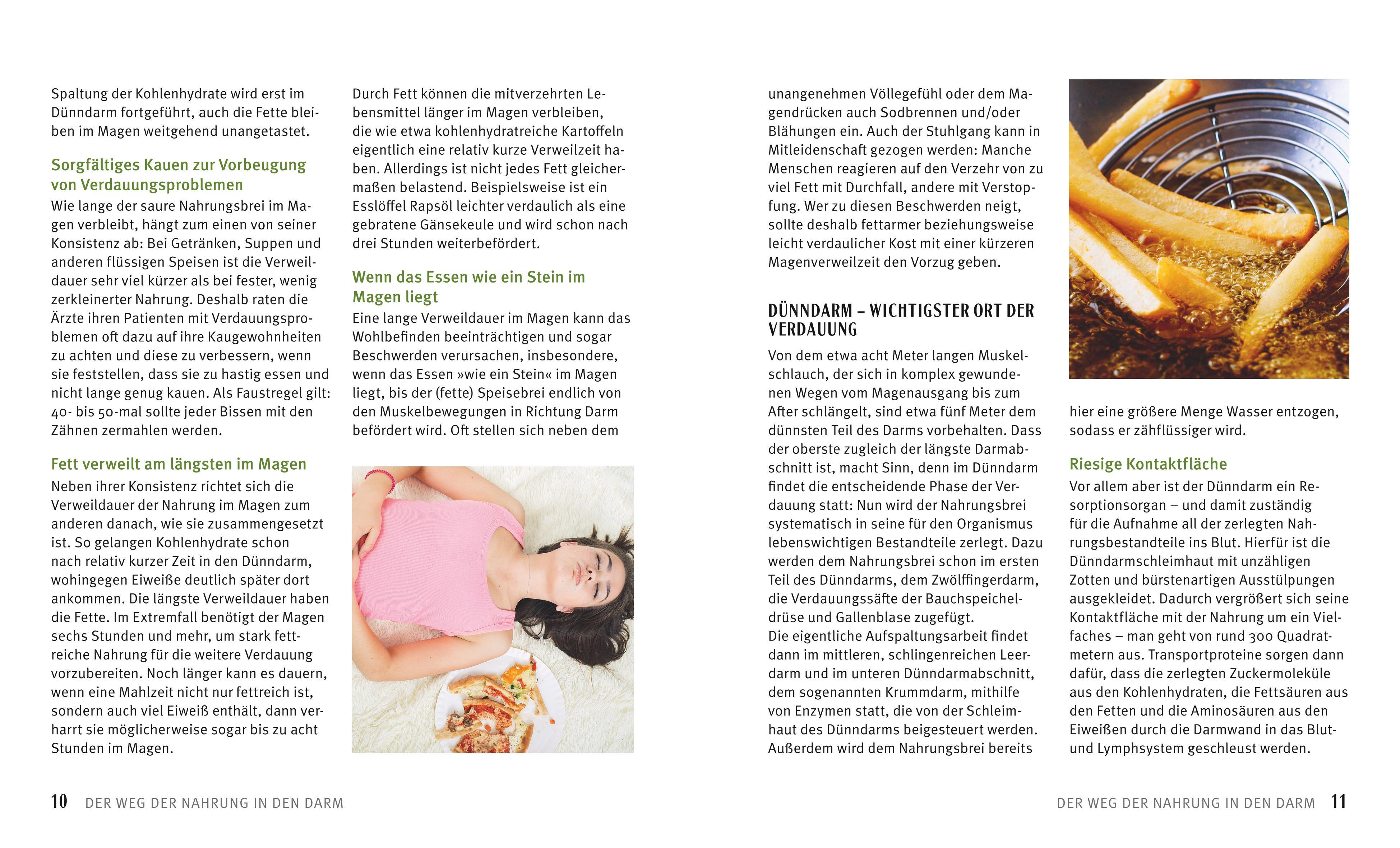 Beispielinhalt (Bild) Schnelle Rezepte für einen gesunden Darm