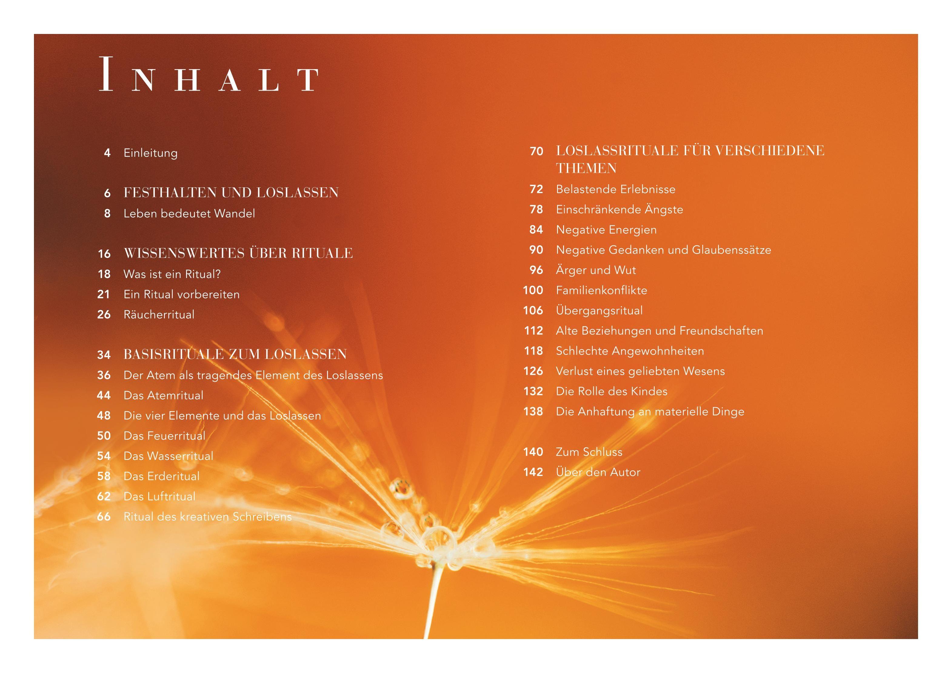 Beispielinhalt (Bild) Rituale zum Loslassen