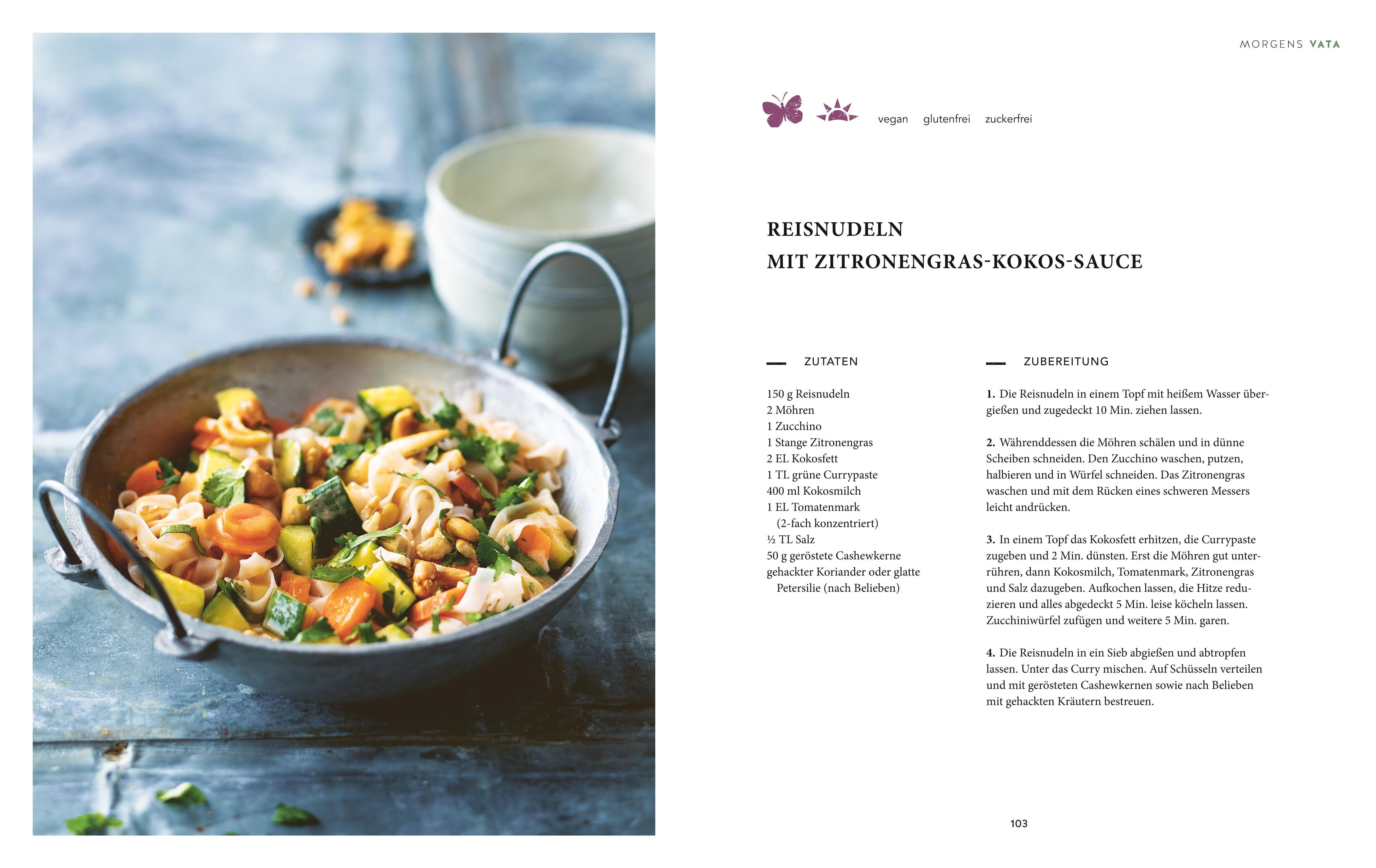 Beispielinhalt (Bild) Heilsam kochen mit Ayurveda