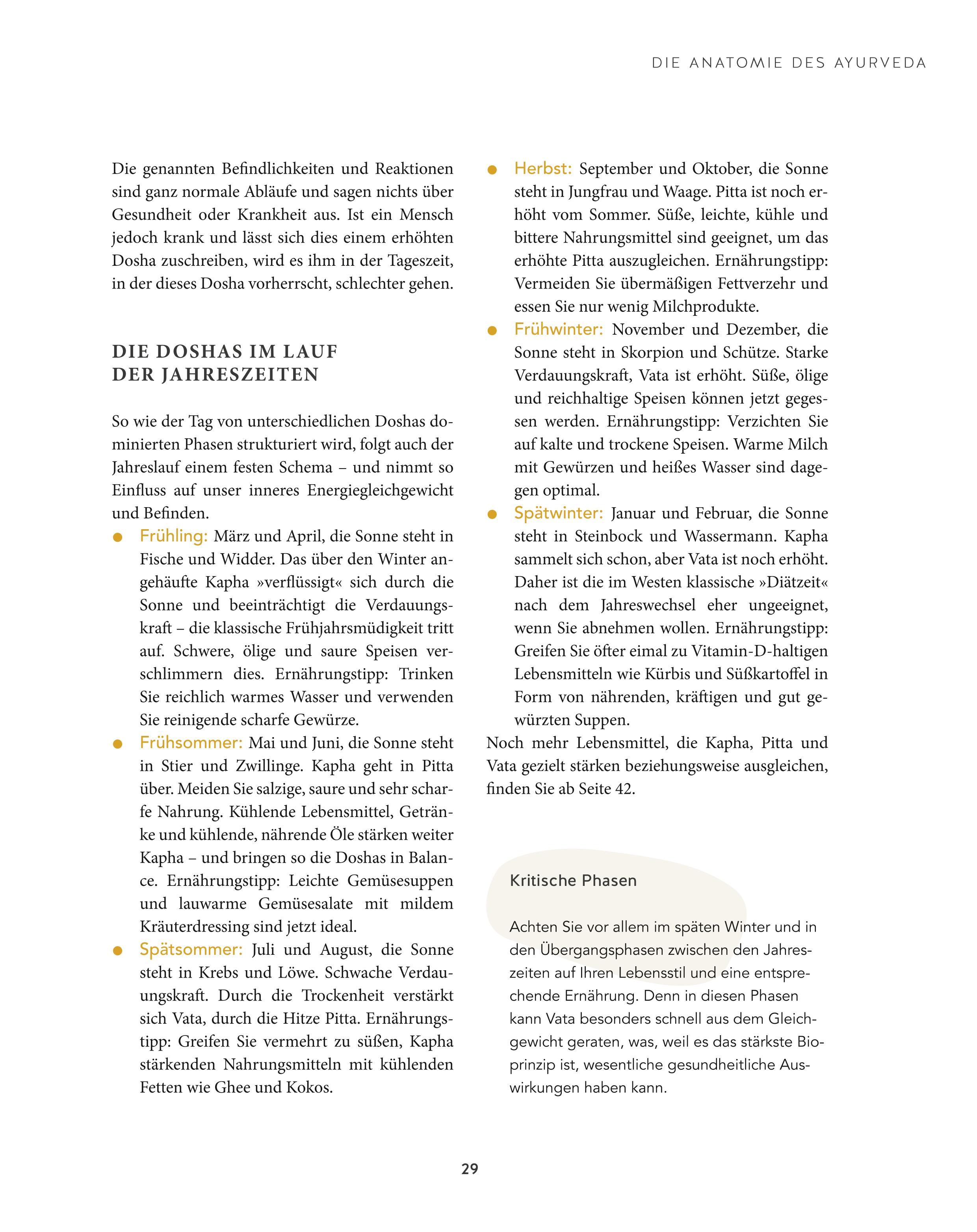 Beispielinhalt (Bild) Heilsam kochen mit Ayurveda