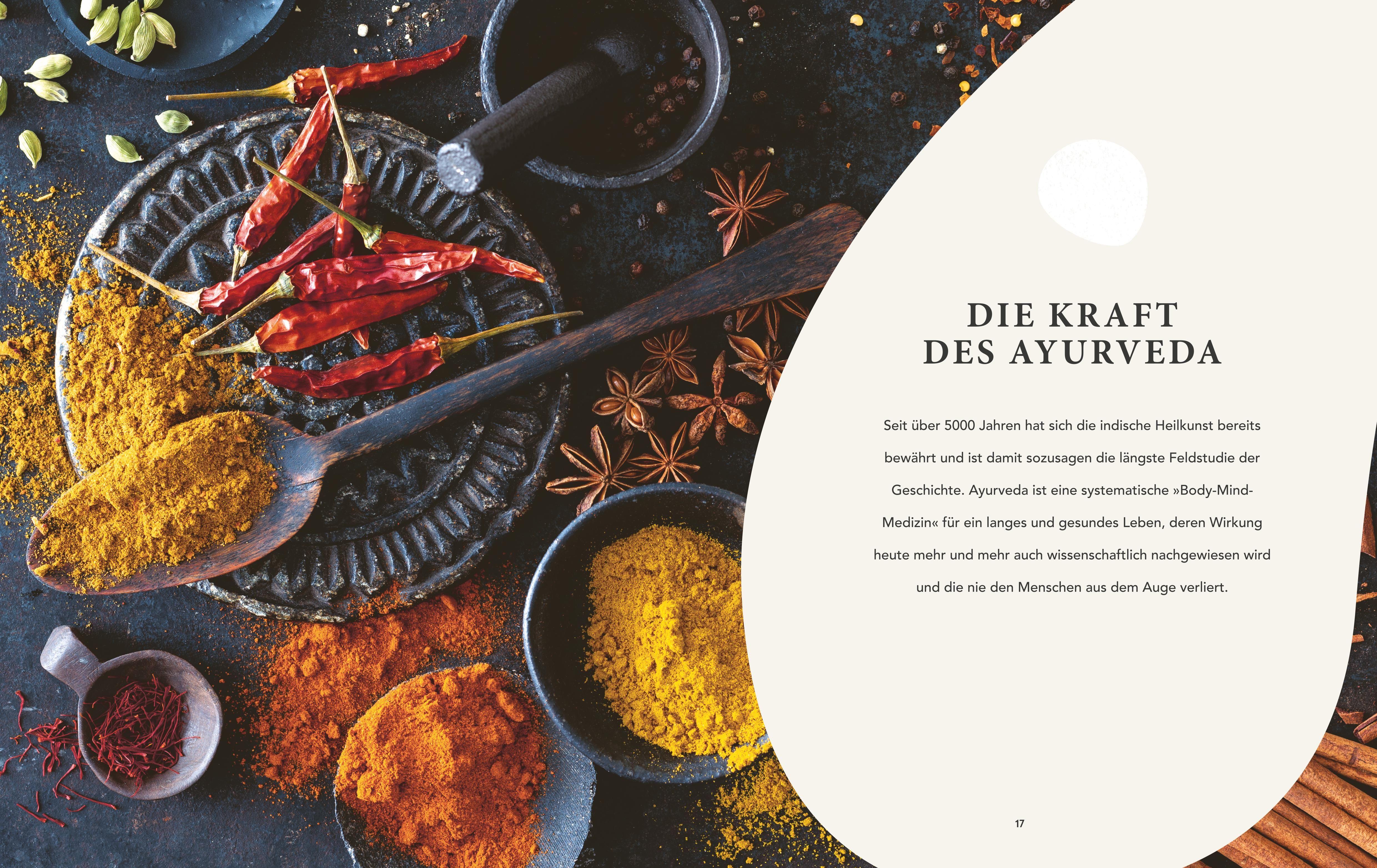 Beispielinhalt (Bild) Heilsam kochen mit Ayurveda