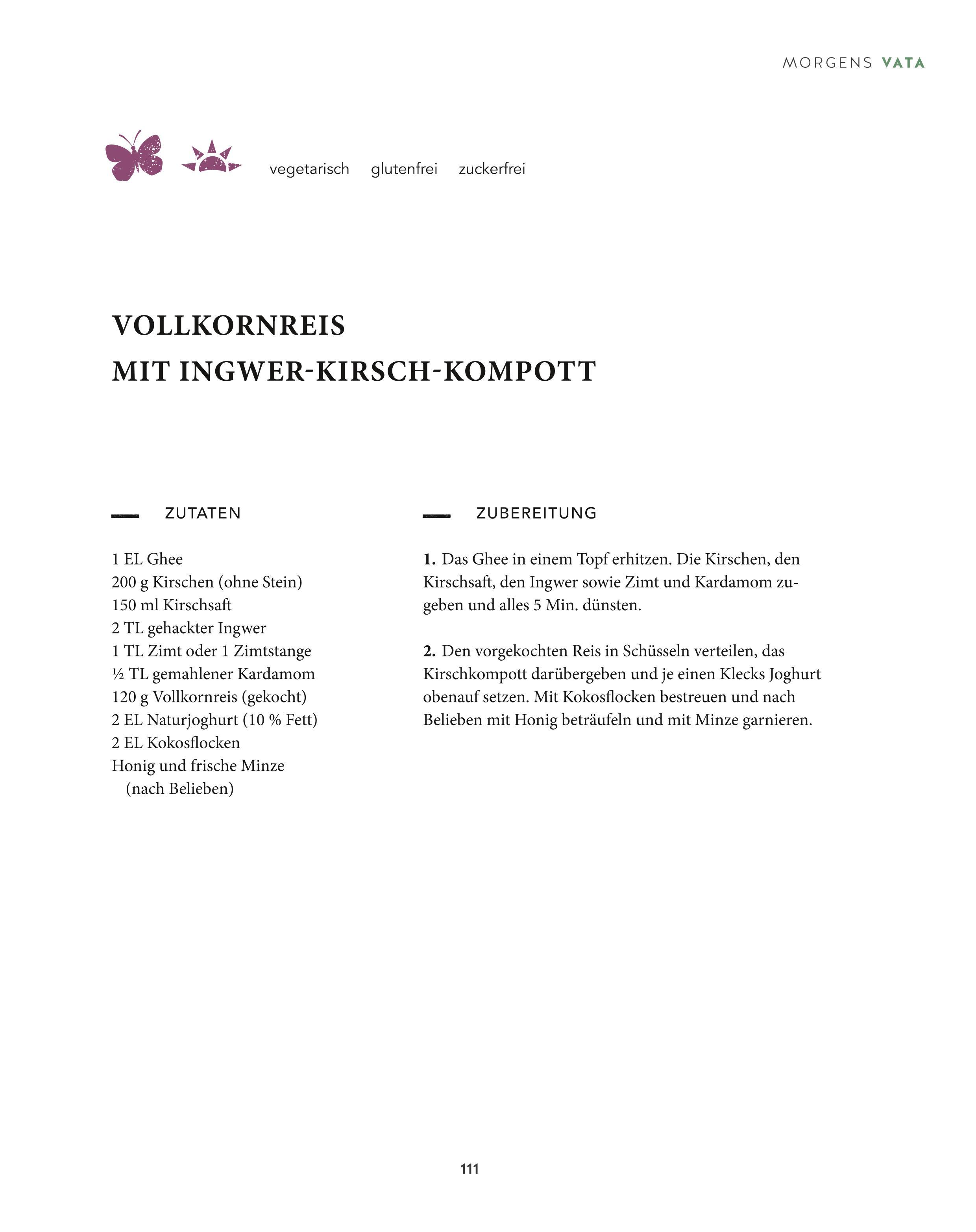 Beispielinhalt (Bild) Heilsam kochen mit Ayurveda