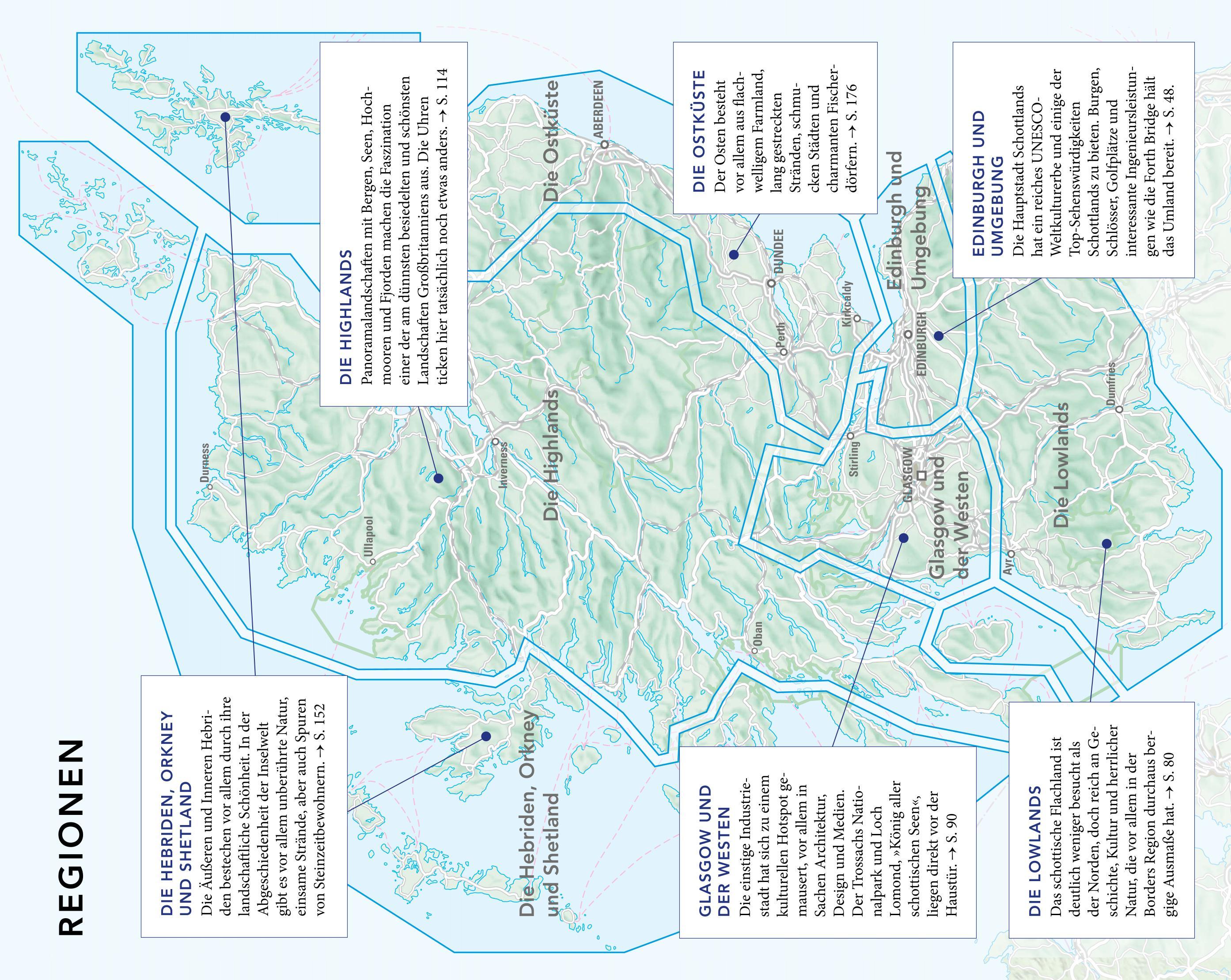Beispielinhalt (Bild) MERIAN Reiseführer Schottland