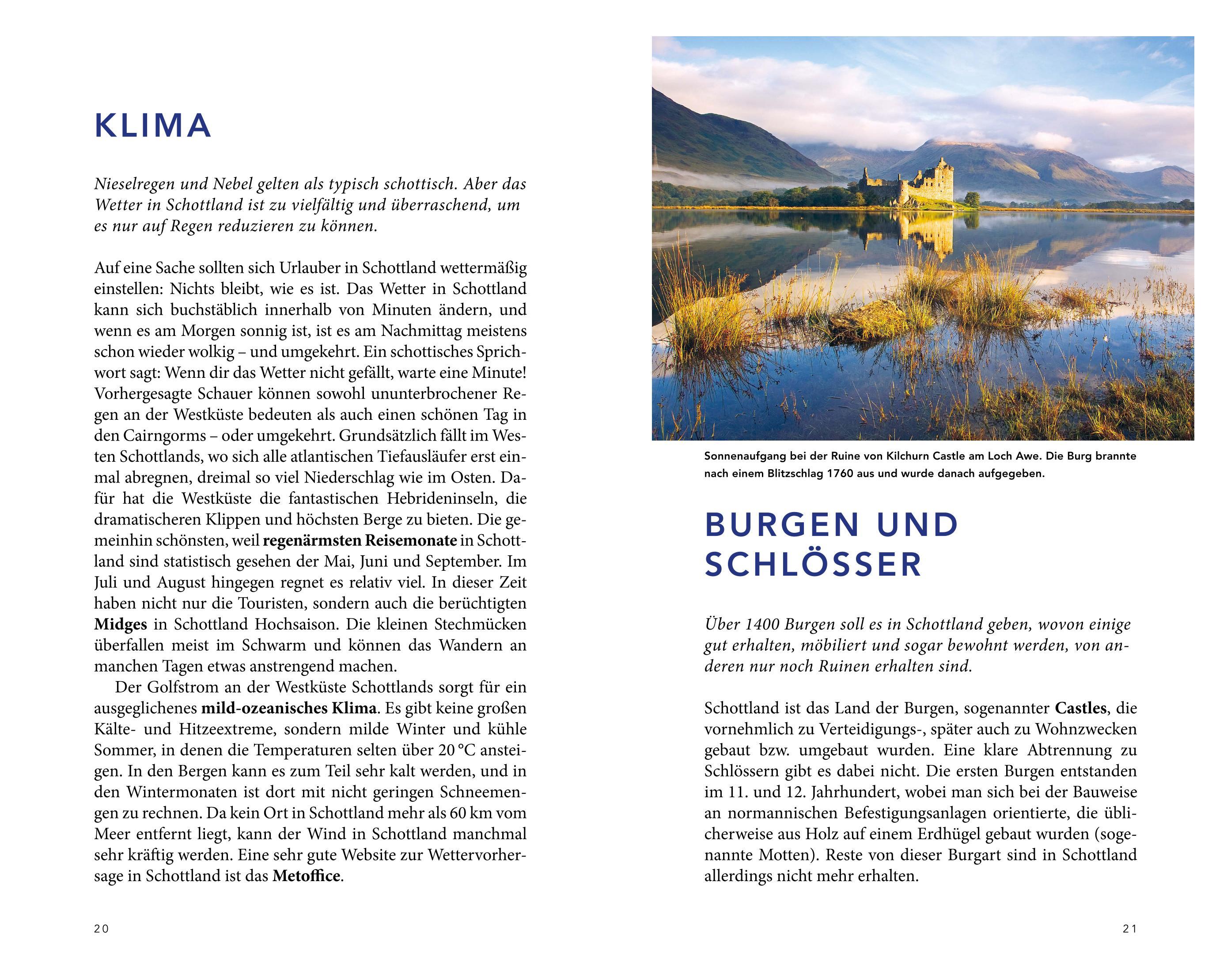 Beispielinhalt (Bild) MERIAN Reiseführer Schottland