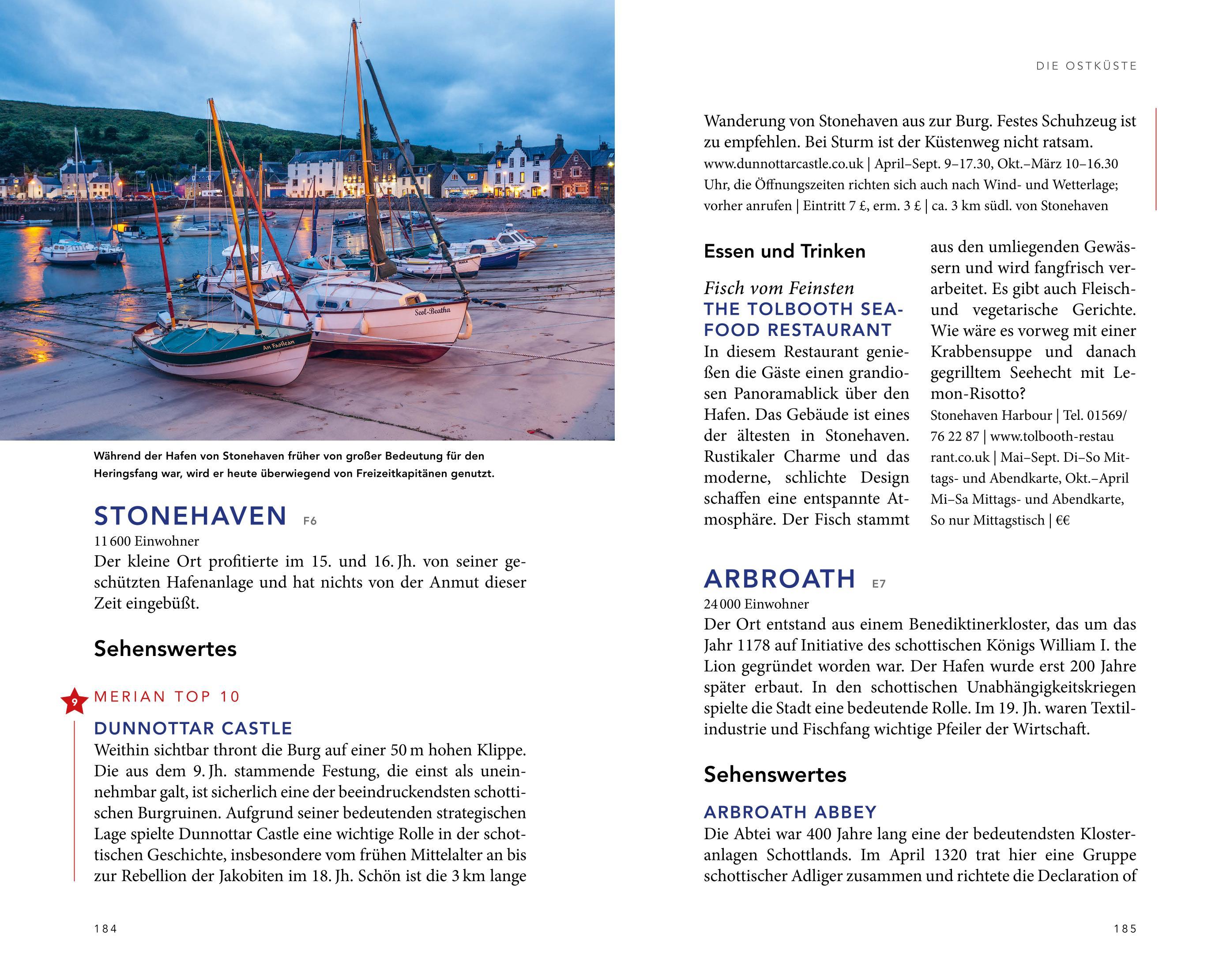 Beispielinhalt (Bild) MERIAN Reiseführer Schottland