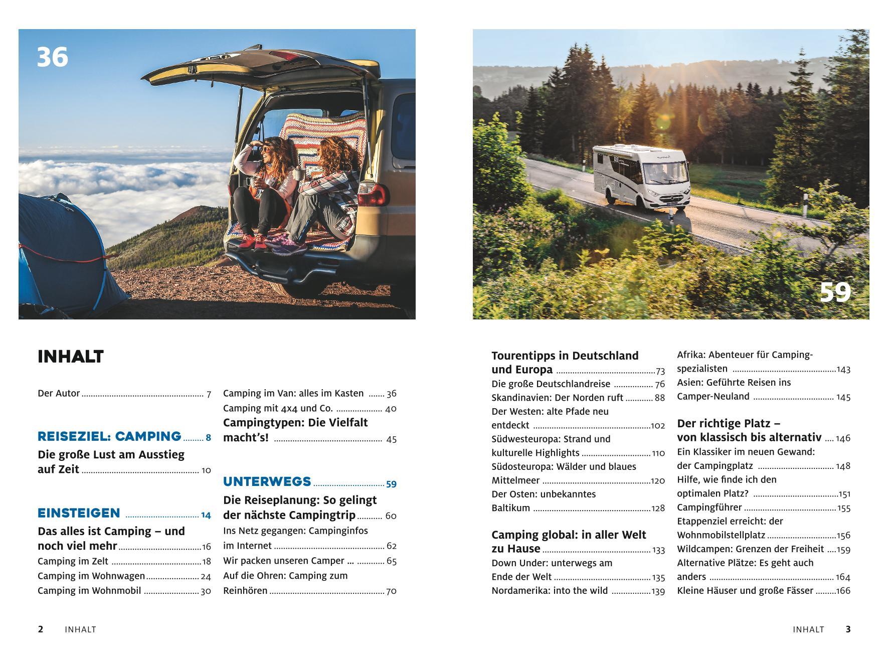 Beispielinhalt (Bild) Die Campingbibel