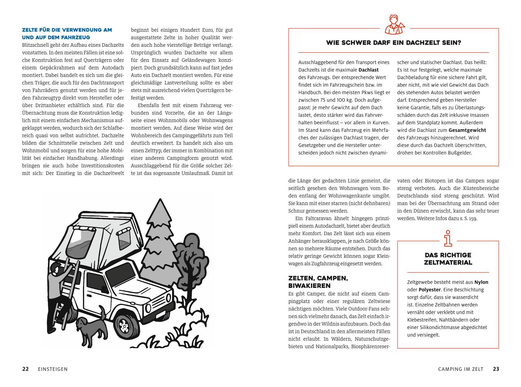 Beispielinhalt (Bild) Die Campingbibel