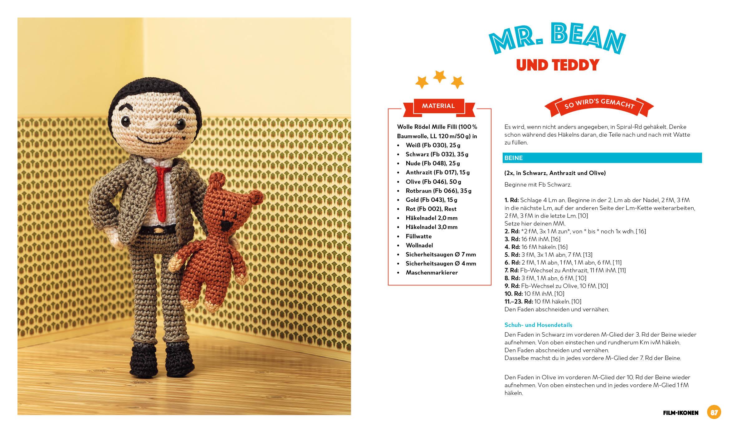 Beispielinhalt (Bild) Promi-Helden häkeln
