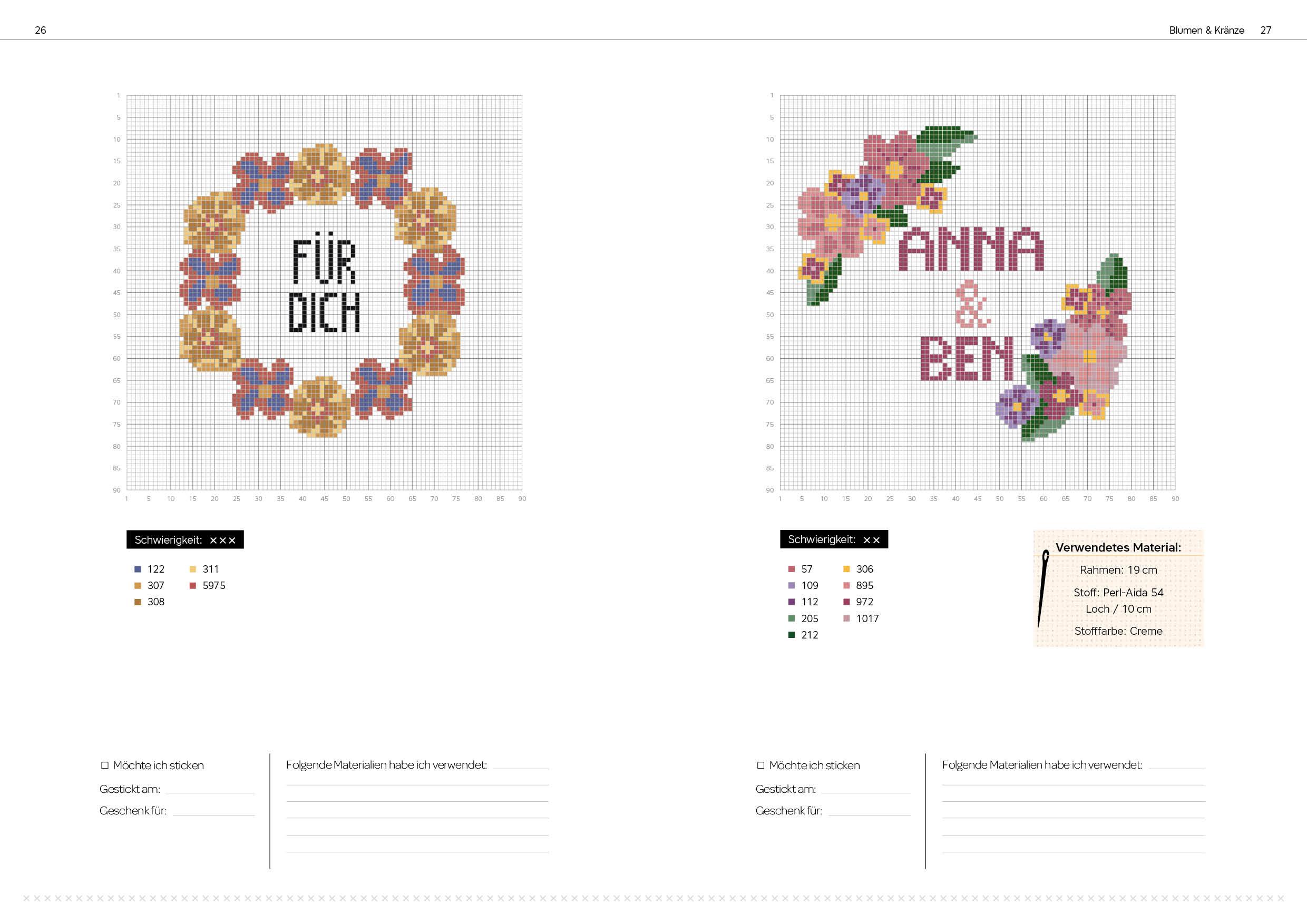 Beispielinhalt (Bild) 365 Stickmotive - Das Vorlagenbuch
