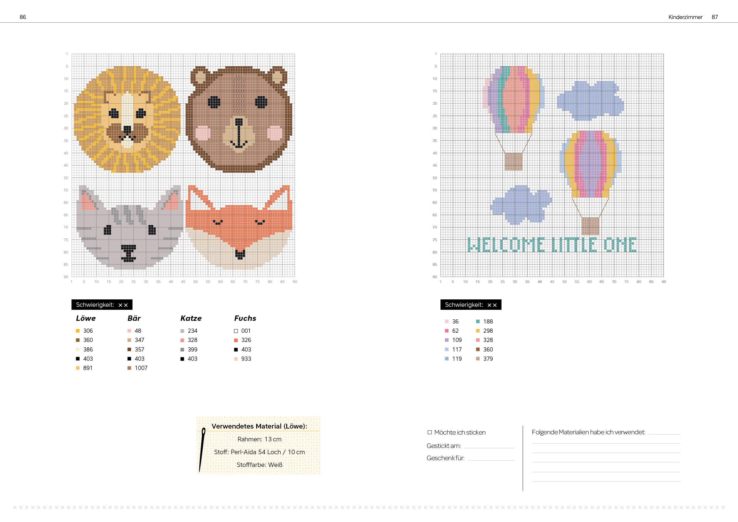 Beispielinhalt (Bild) 365 Stickmotive - Das Vorlagenbuch