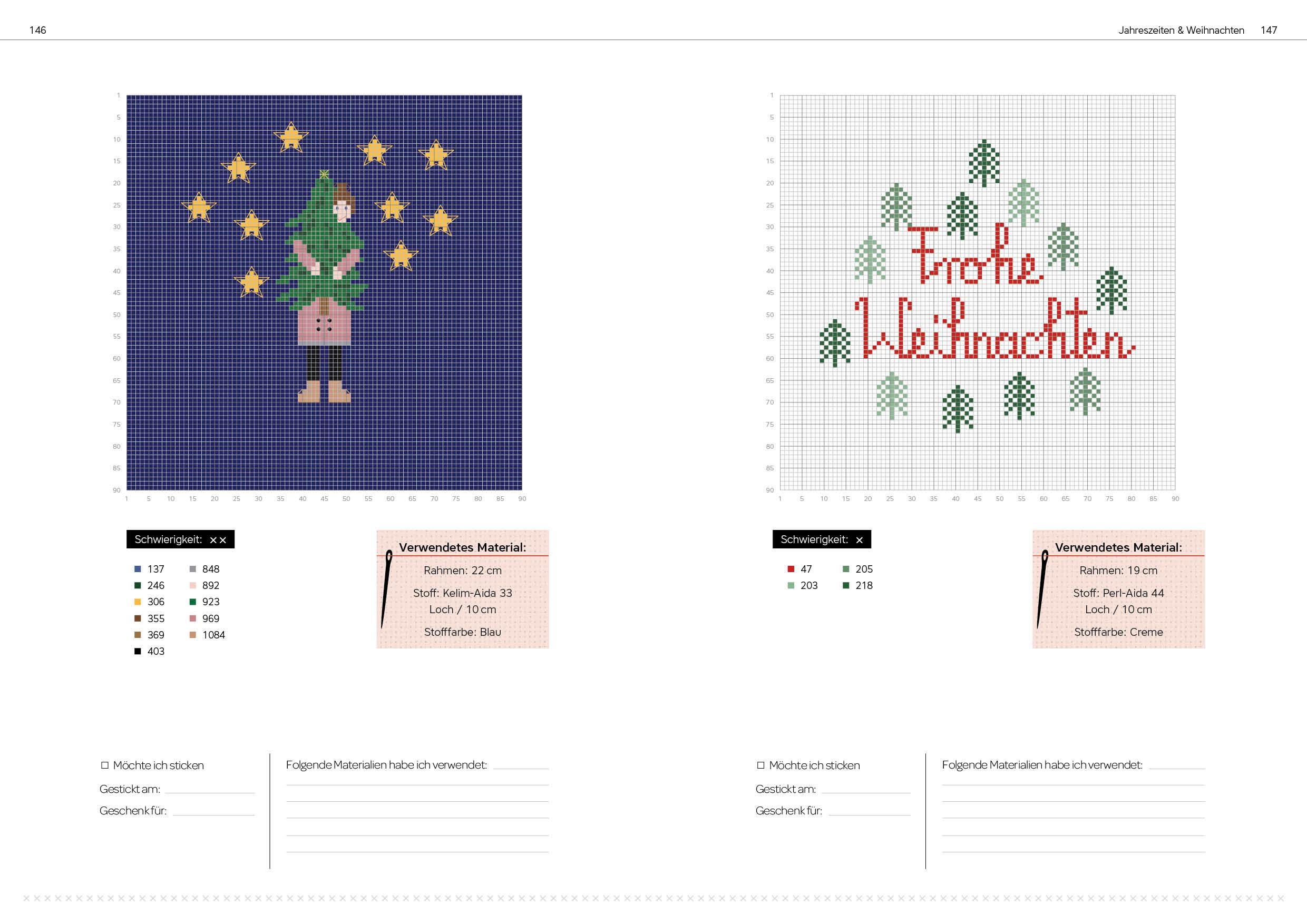 Beispielinhalt (Bild) 365 Stickmotive - Das Vorlagenbuch