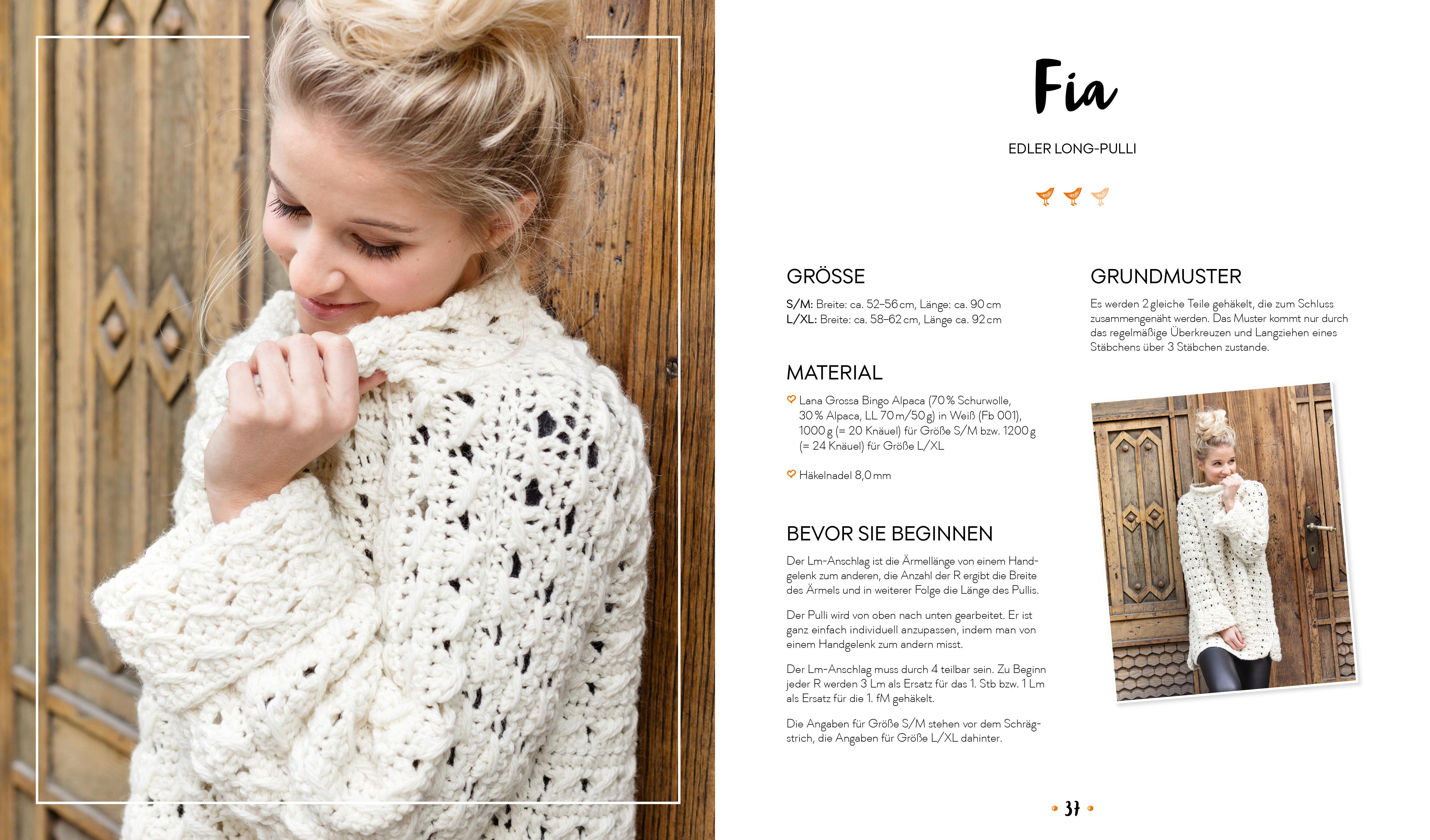 Beispielinhalt (Bild) Wohlfühlkleidung im Oversize-Look häkeln
