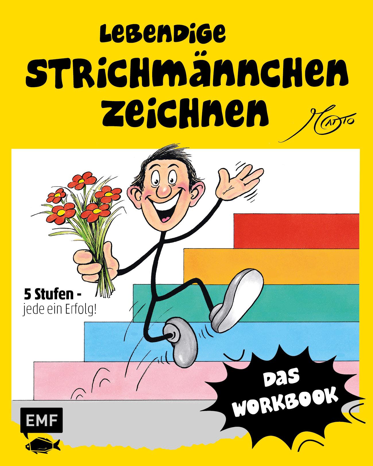 Vorderes Coverbild Lebendige Strichmännchen zeichnen - Das Workbook