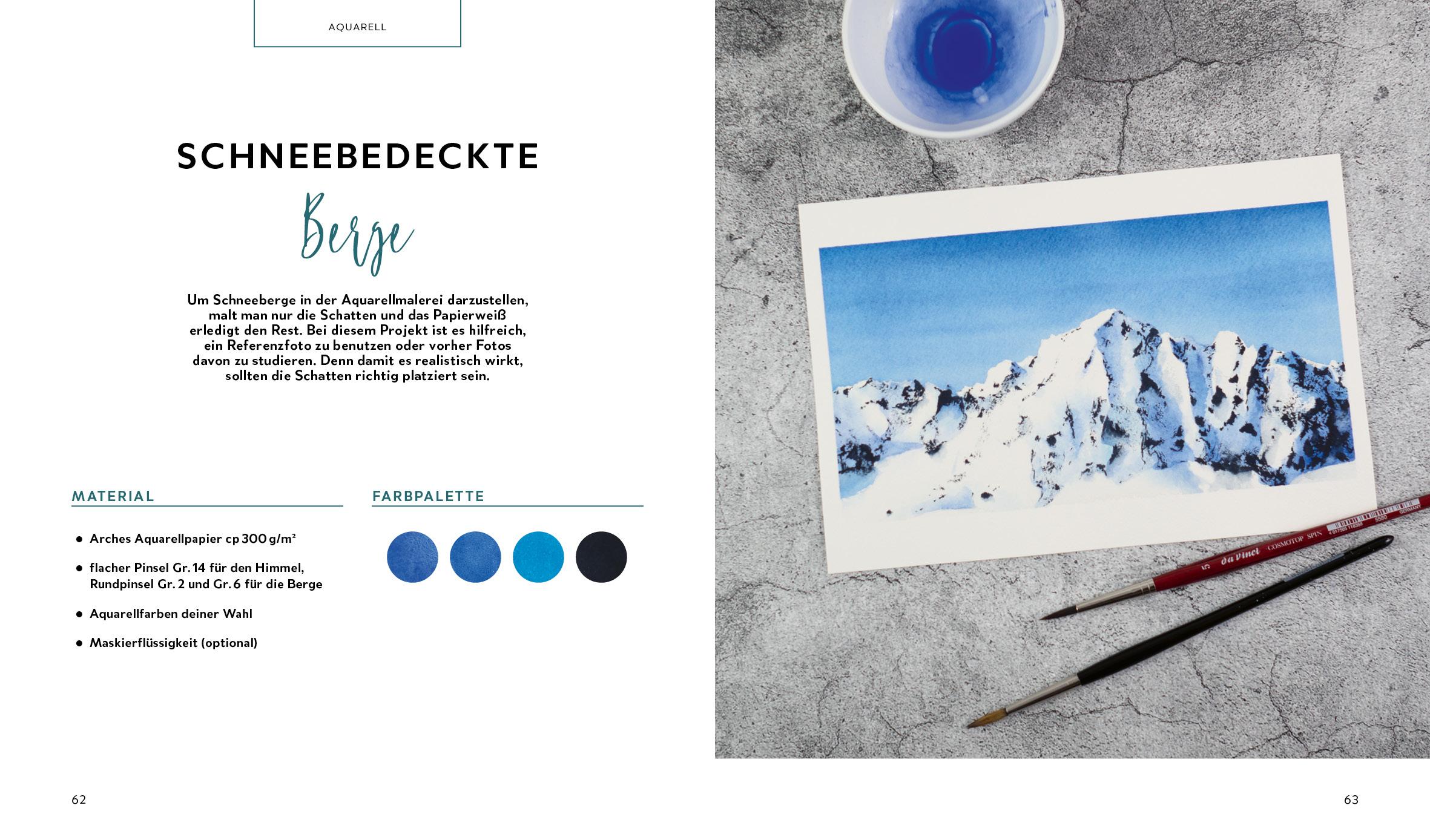 Beispielinhalt (Bild) Nature Art: Watercolor und Gouache