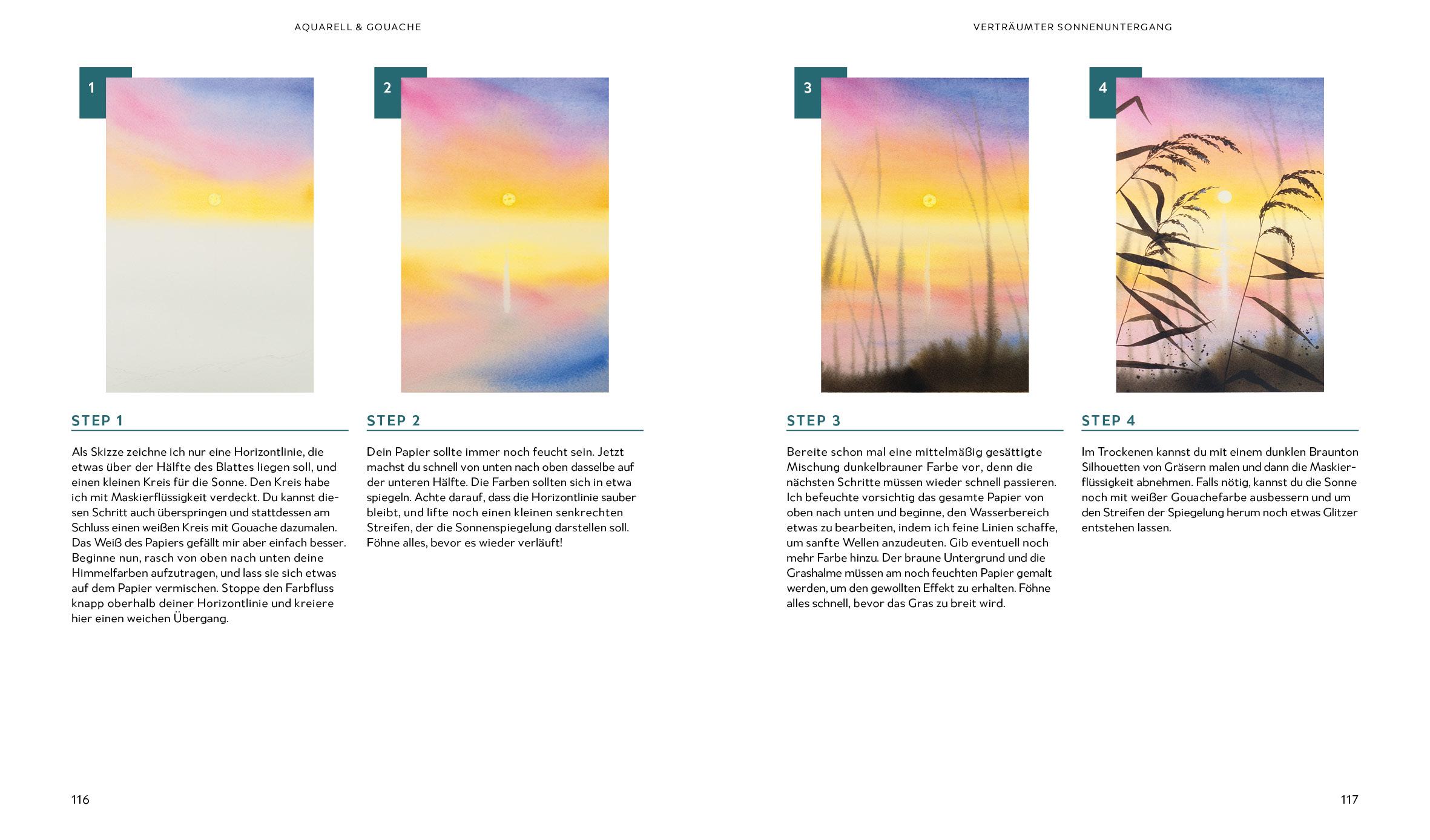 Beispielinhalt (Bild) Nature Art: Watercolor und Gouache