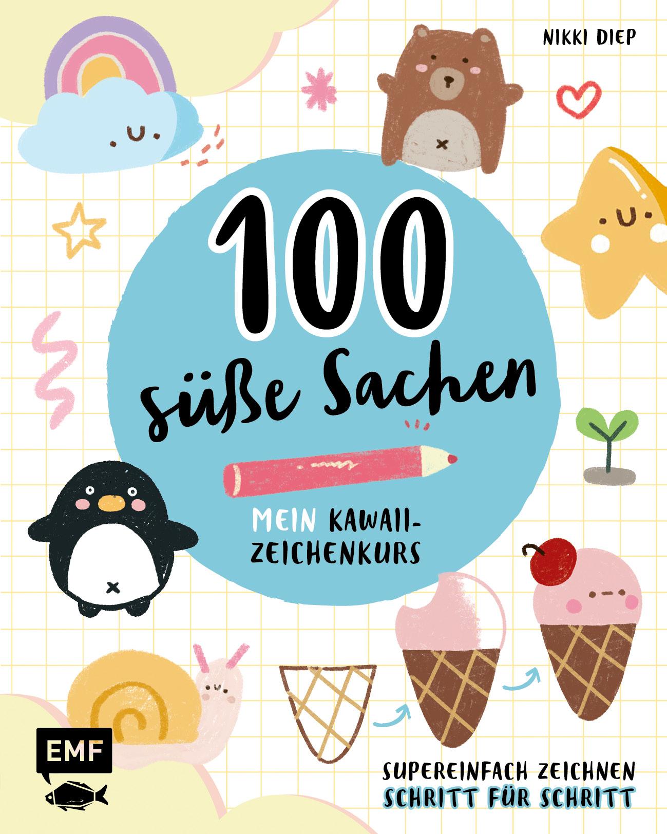 Vorderes Coverbild 100 süße Sachen - Mein Kawaii-Zeichenkurs