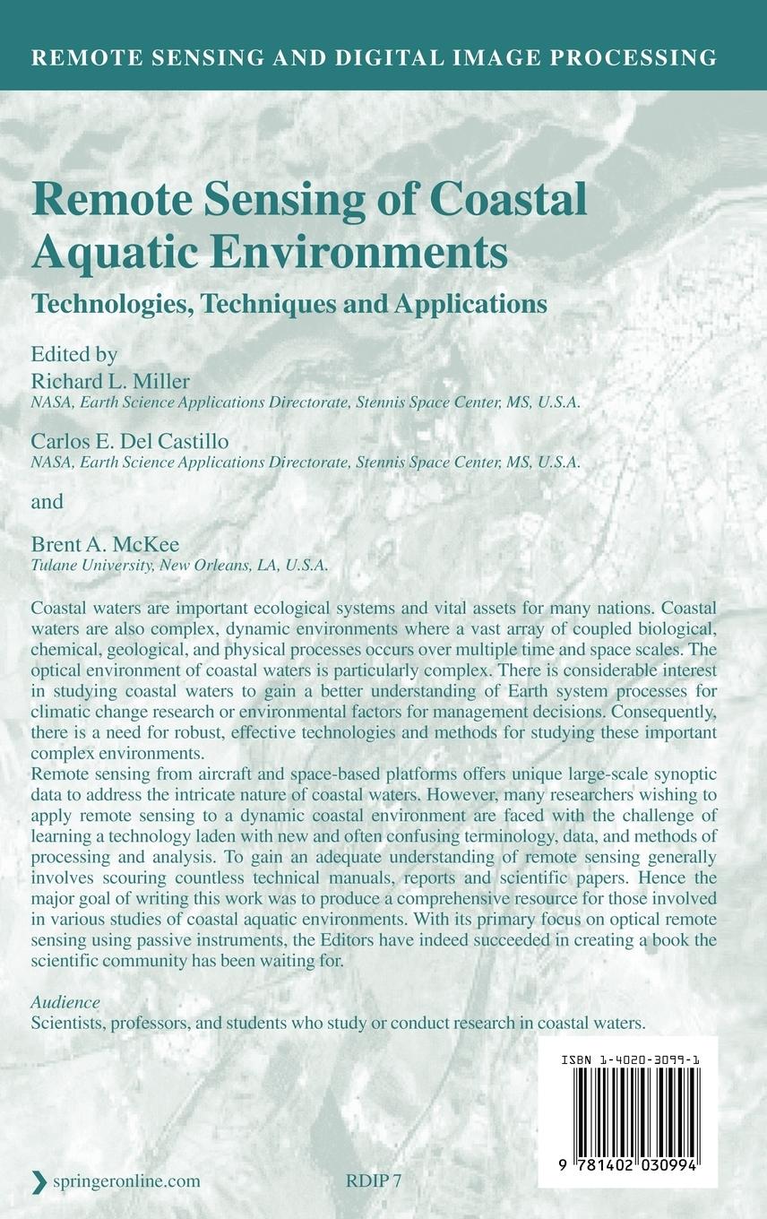 Rückseitencover Remote Sensing of Coastal Aquatic Environments