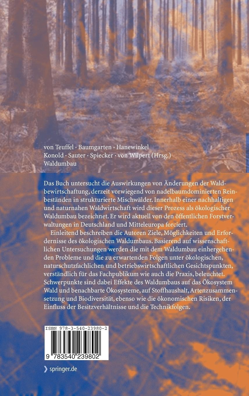 Rückseitencover Waldumbau