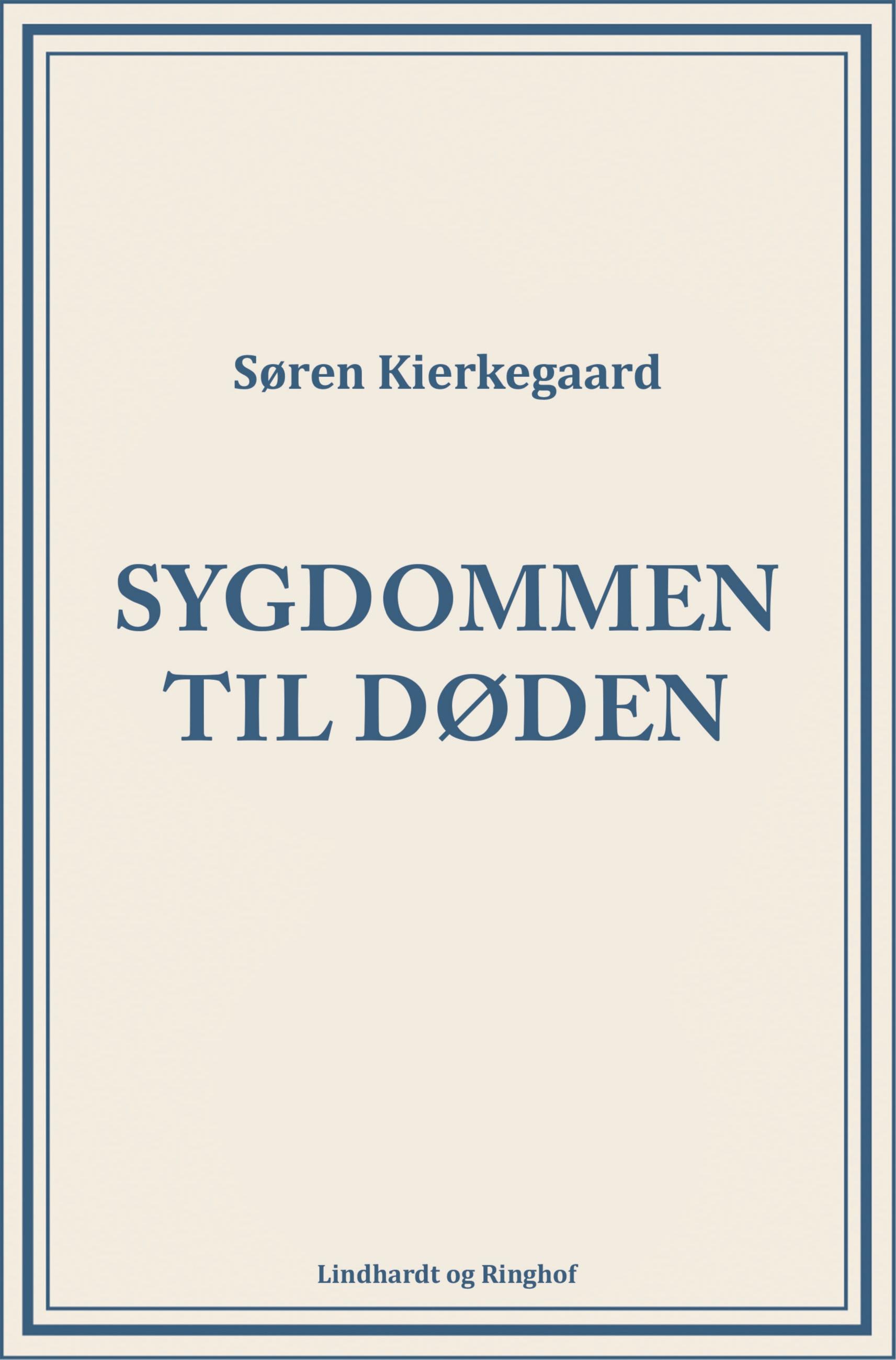 Vorderes Coverbild Sygdommen til døden