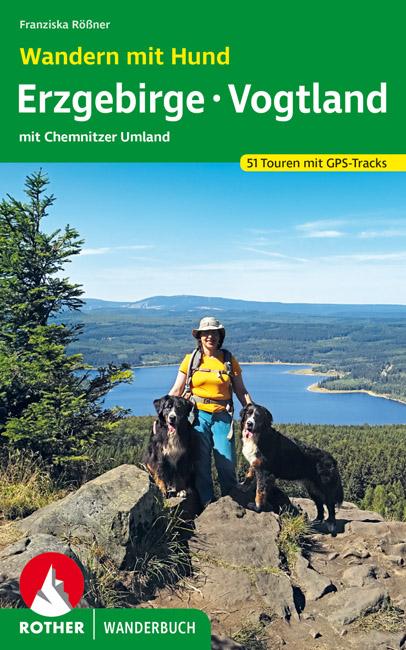 Vorderes Coverbild Wandern mit Hund Erzgebirge - Vogtland