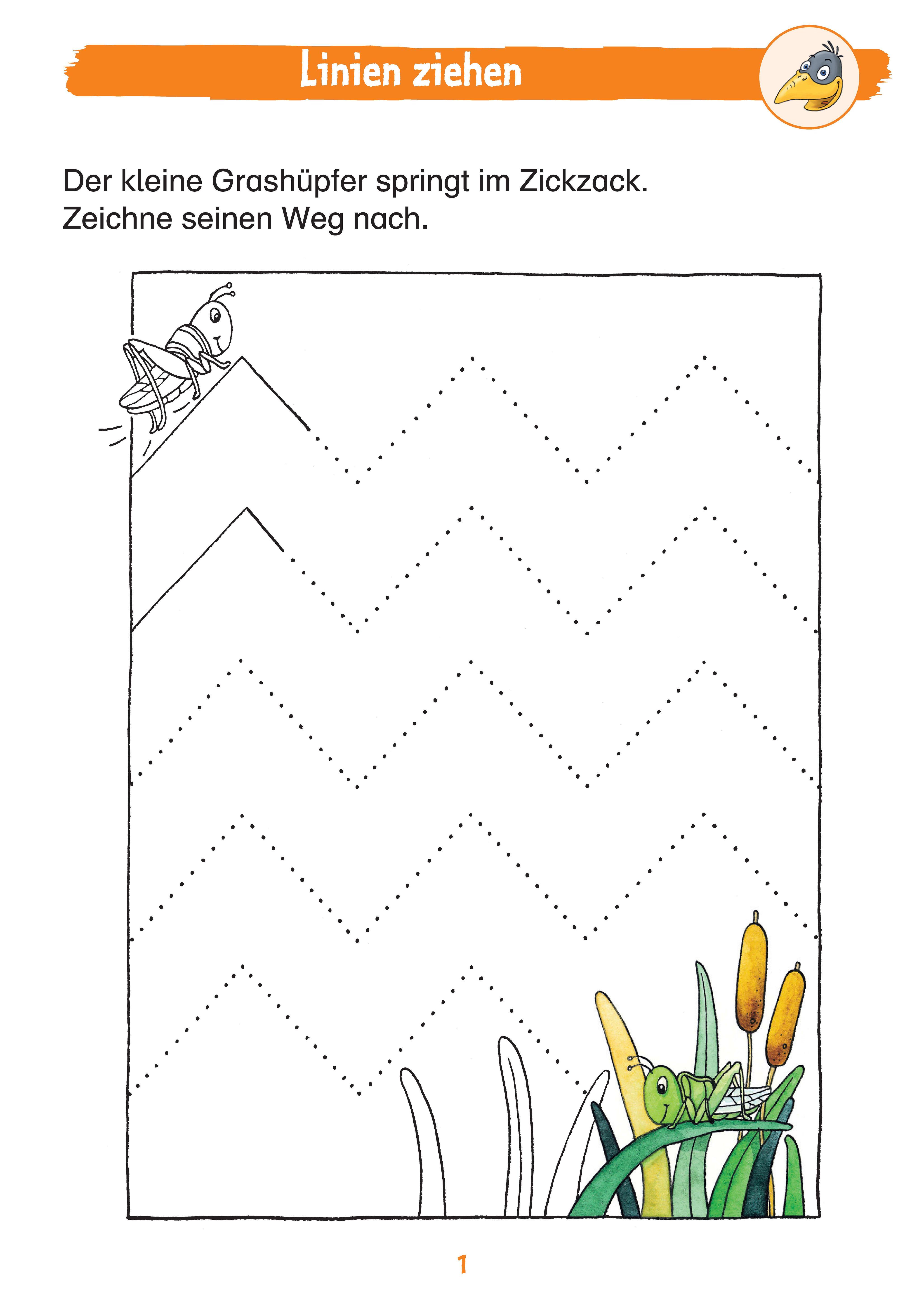 Beispielinhalt (Bild) Mein Deutschblock mit Rabe Linus - 1. Klasse