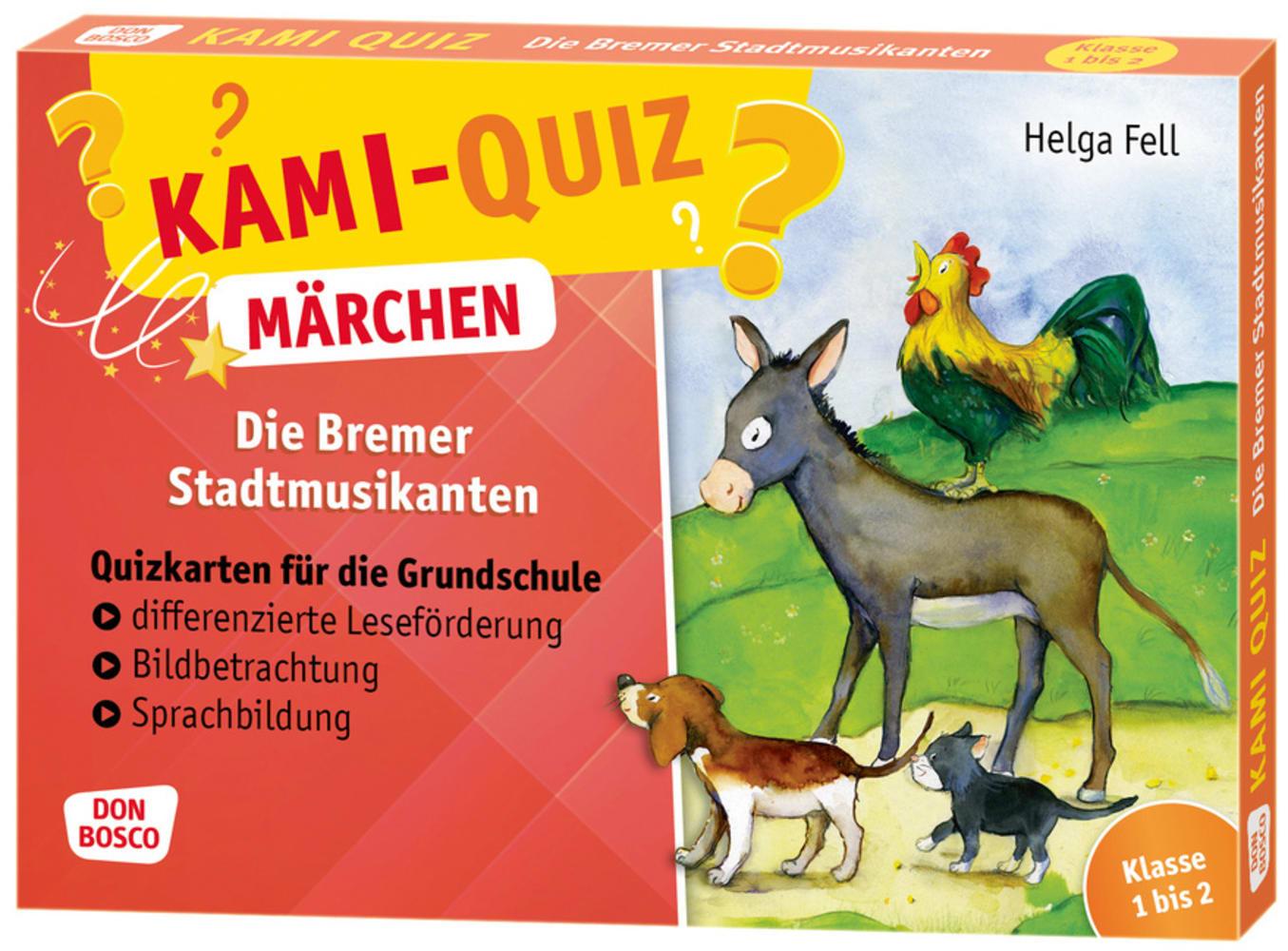 Vorderes Coverbild Kami-Quiz Märchen: Die Bremer Stadtmusikanten