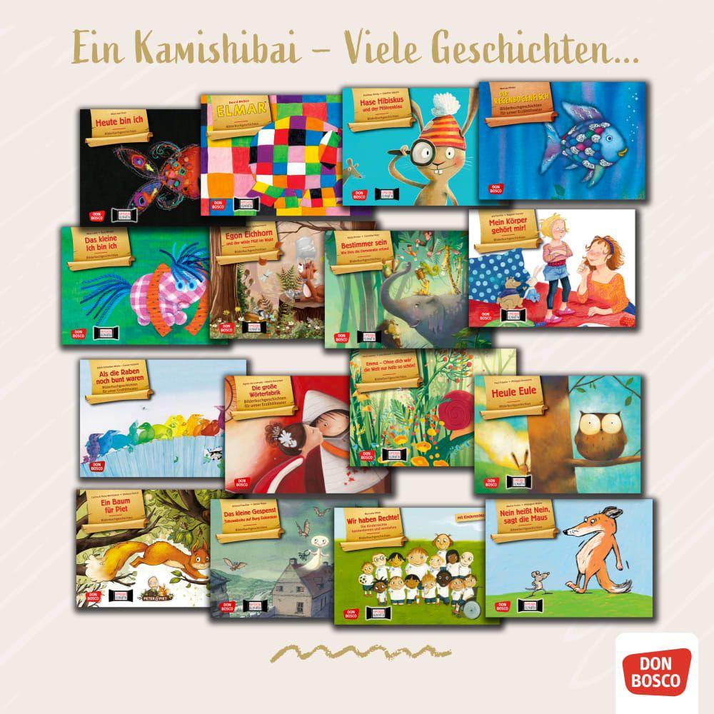 Beispielinhalt (Bild) Kamfu mir helfen? Kamishibai Bildkartenset