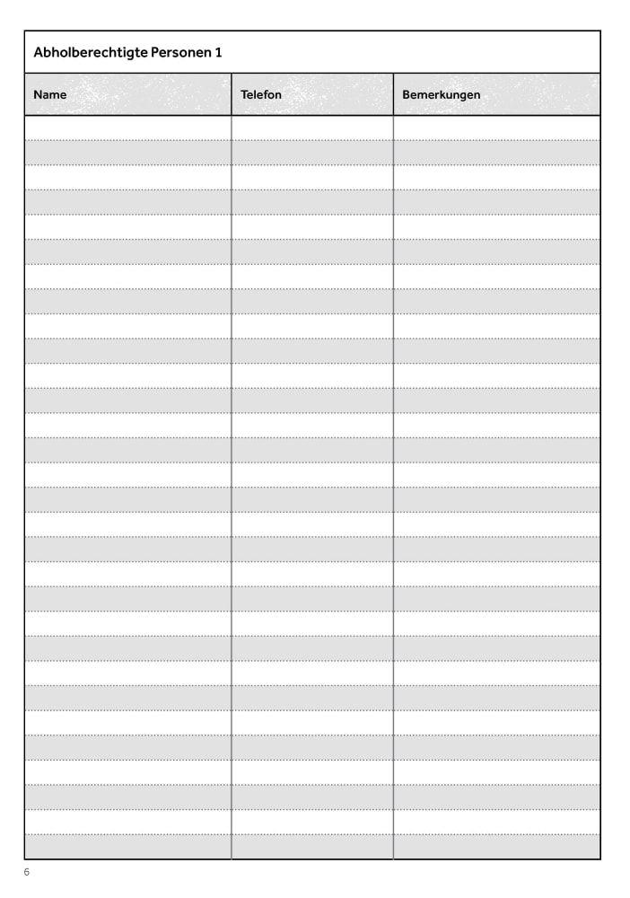 Beispielinhalt (Bild) Das Kita-Gruppentagebuch (DIN A 4)