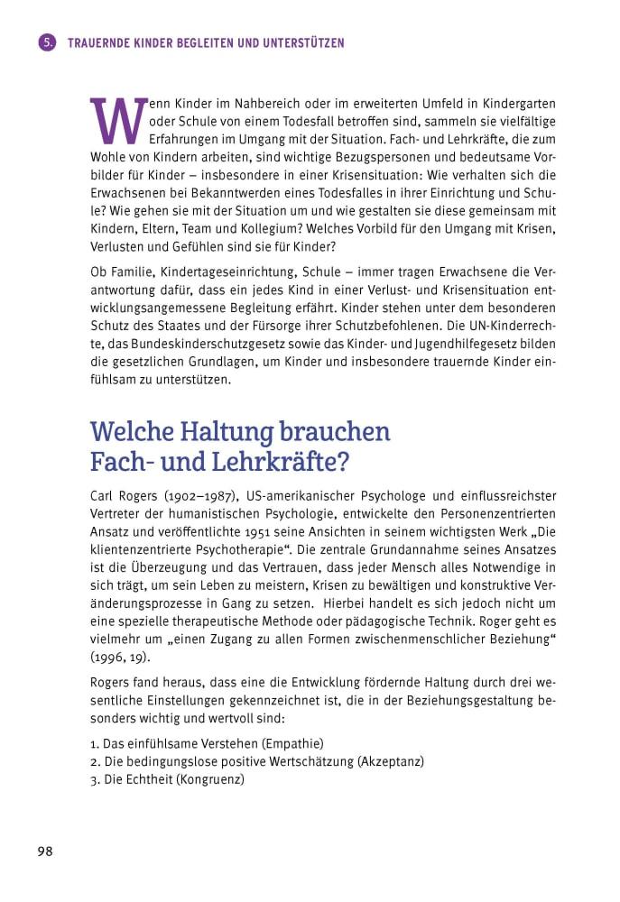 Beispielinhalt (Bild) Tabuthema Trauerarbeit - aktualisierte Neuauflage